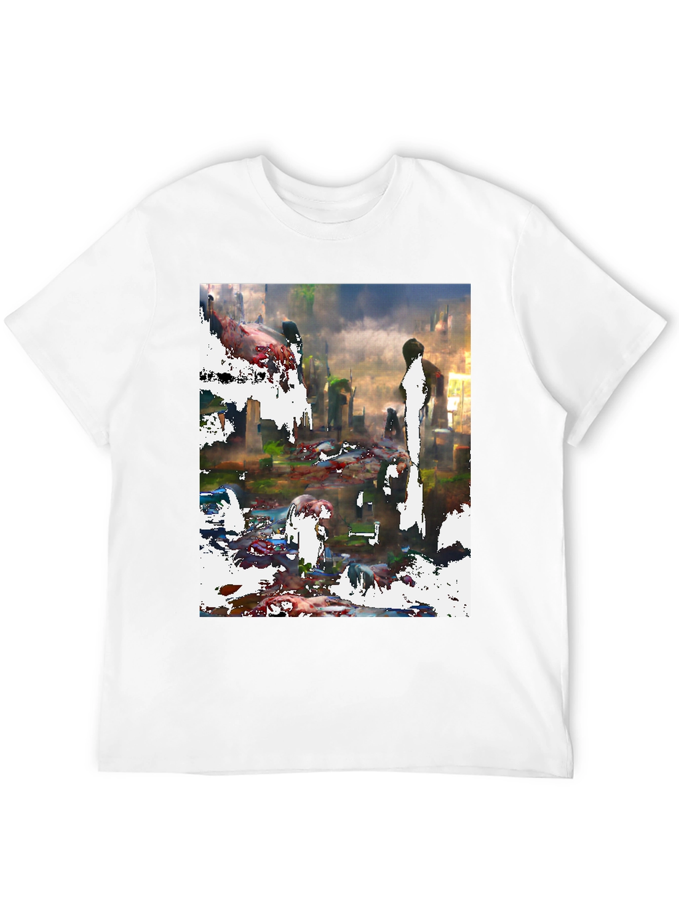 Abstract Cityscape Graphic Tee