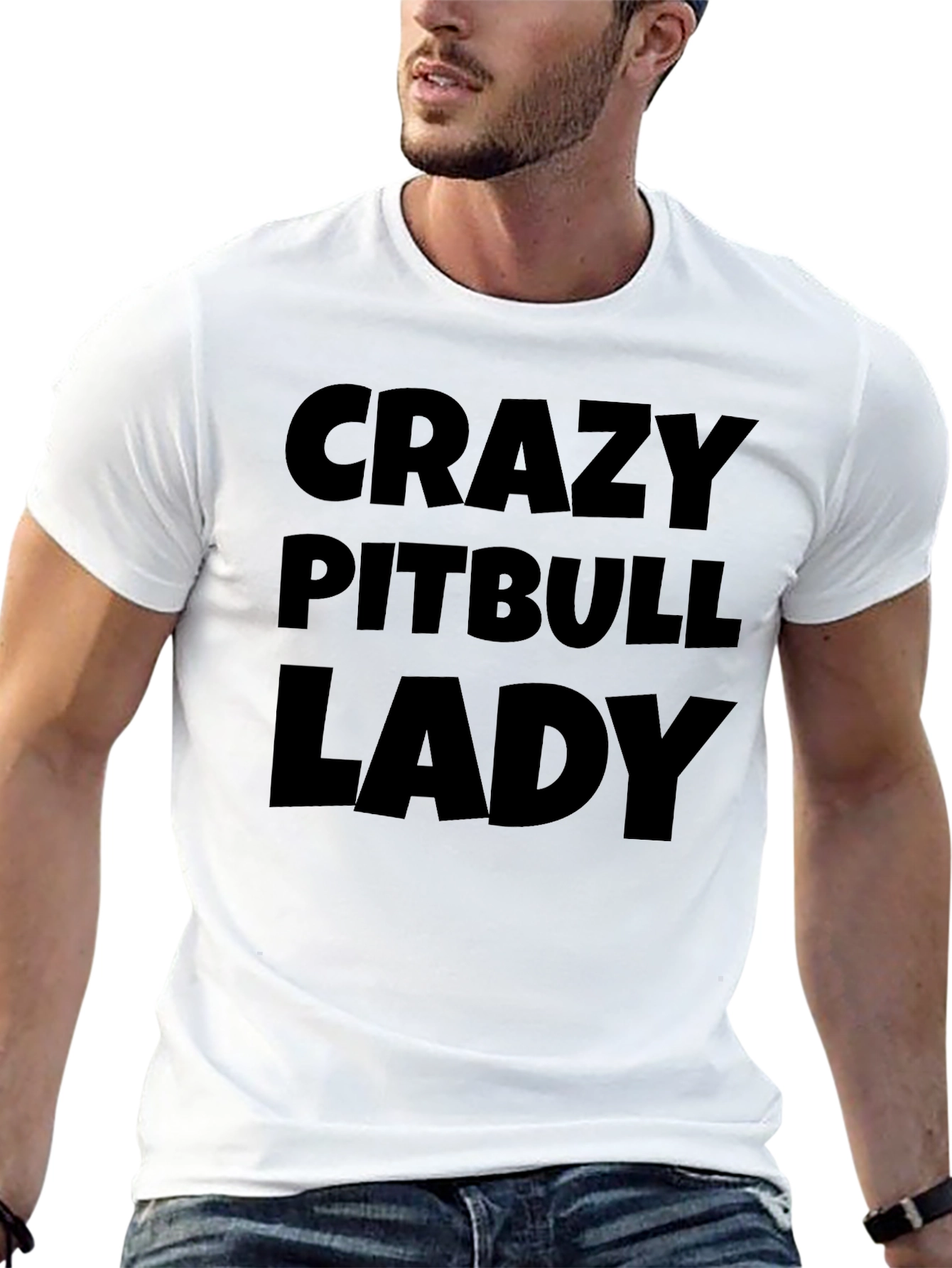 Crazy Pitbull Lady T-Shirt