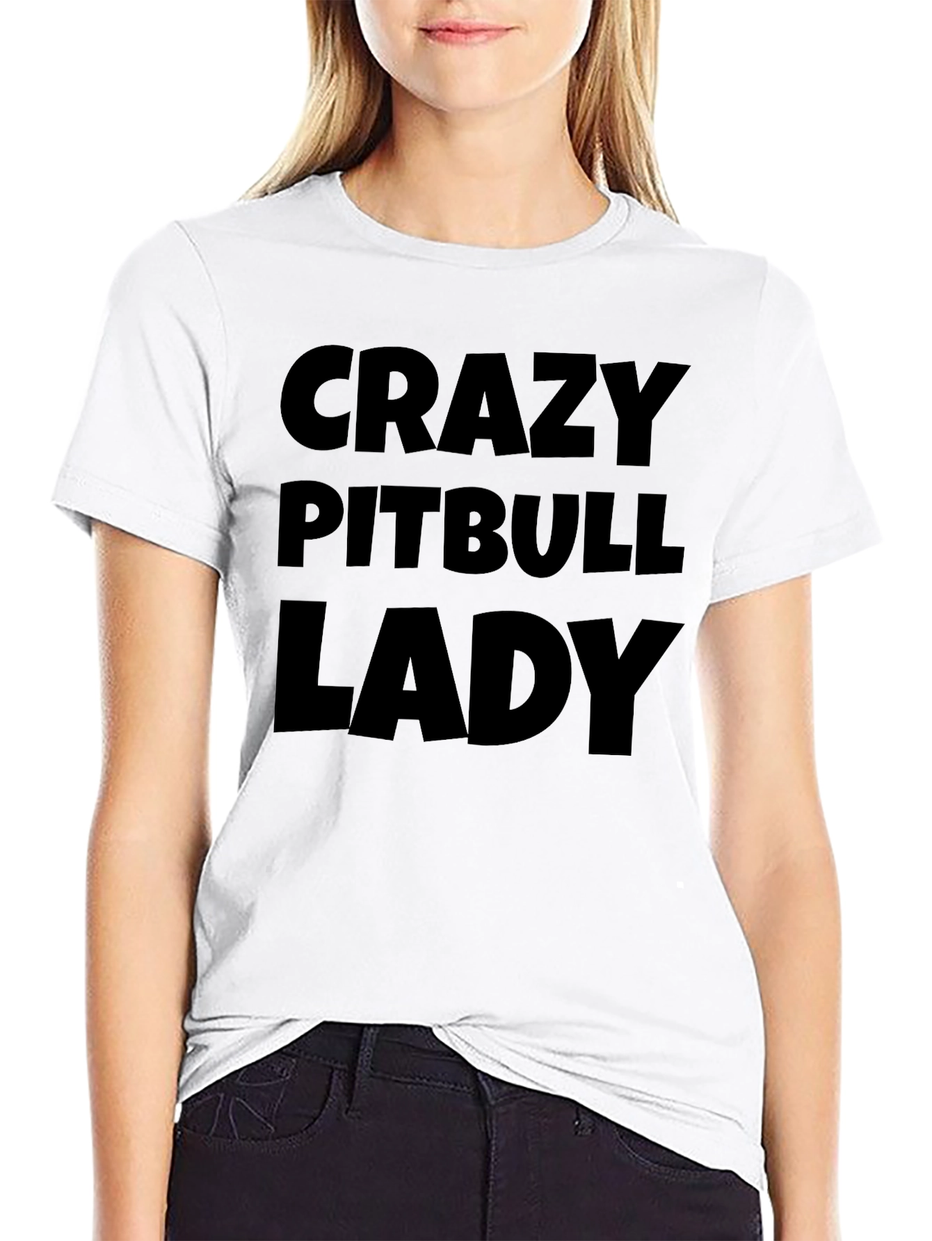 Crazy Pitbull Lady T-Shirt