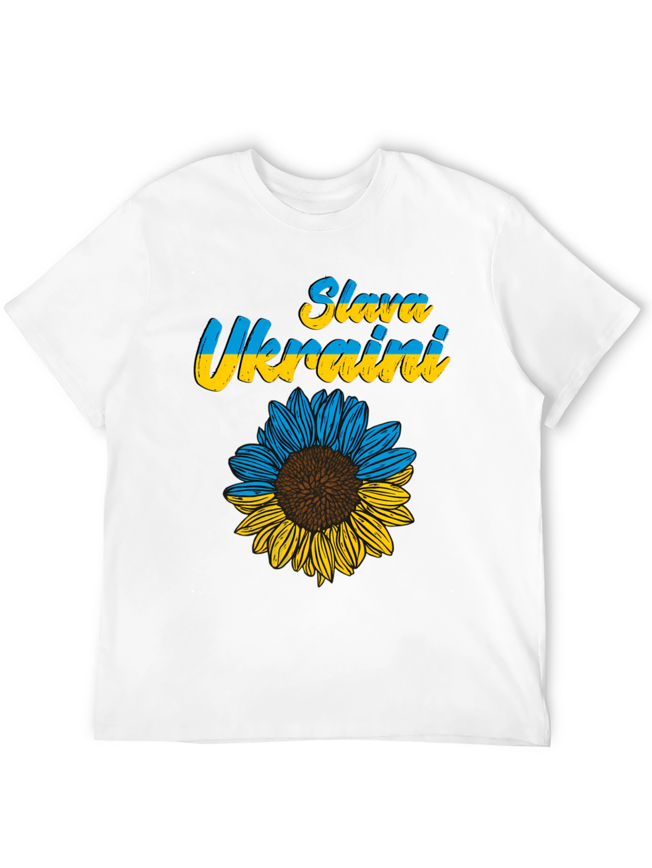 Slava Ukraini Sunflower Graphic T-Shirt