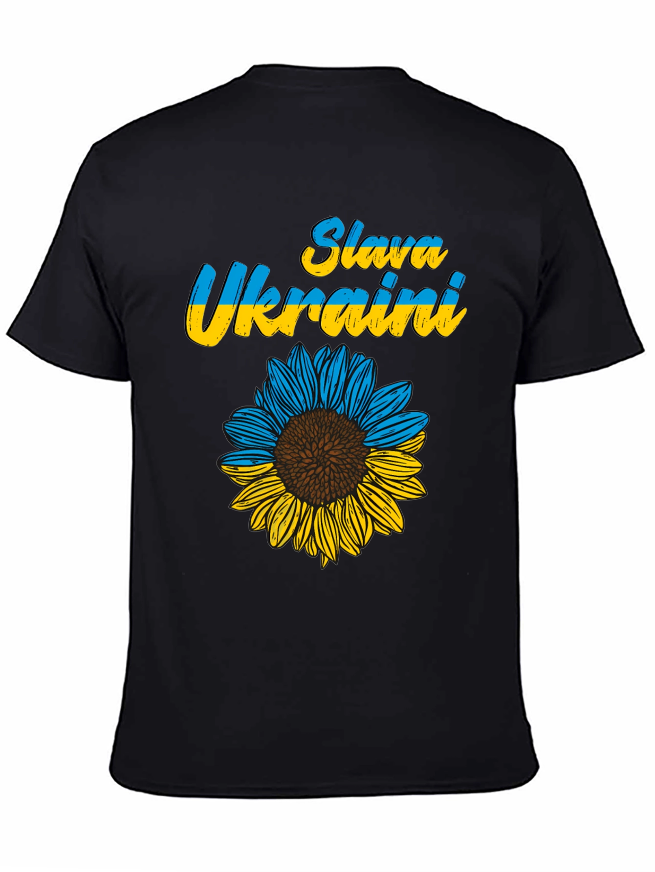 Slava Ukraini Sunflower Graphic T-Shirt
