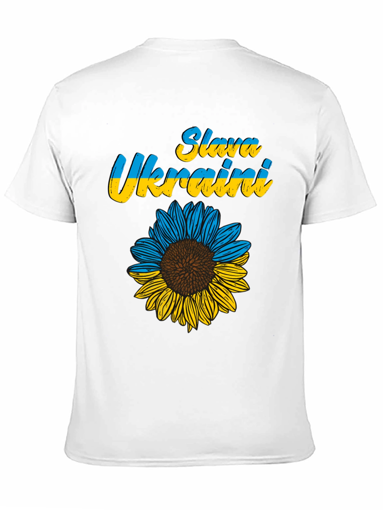 Slava Ukraini Sunflower Graphic T-Shirt