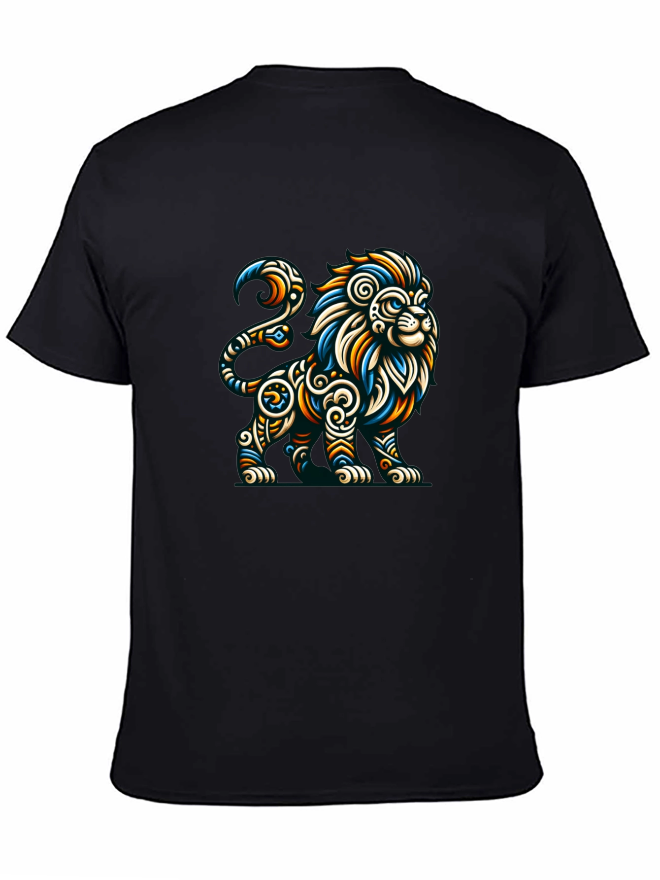 Lion Graphic Tee - Mens Black T-Shirt