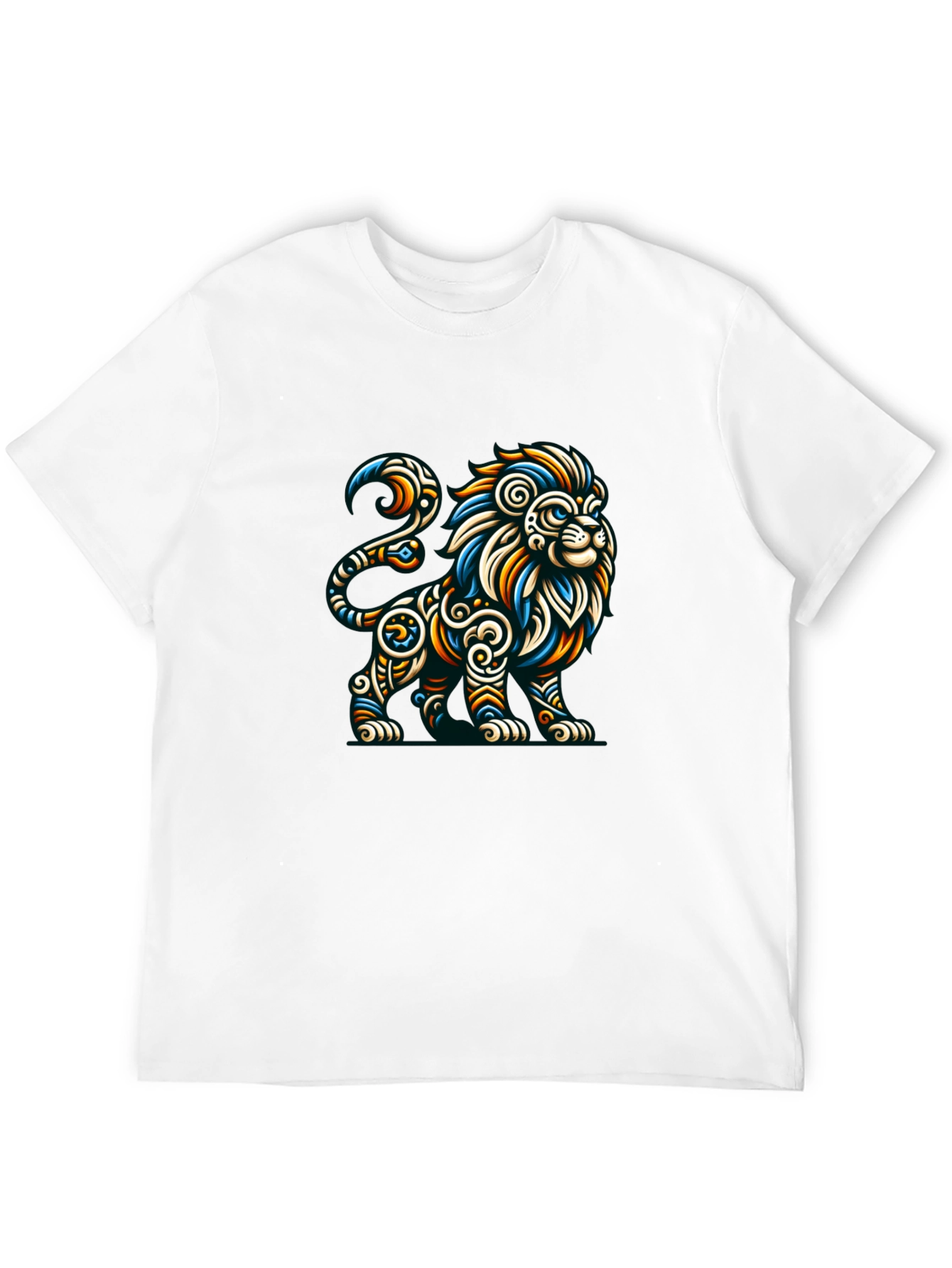 Lion Graphic Tee - Mens Black T-Shirt