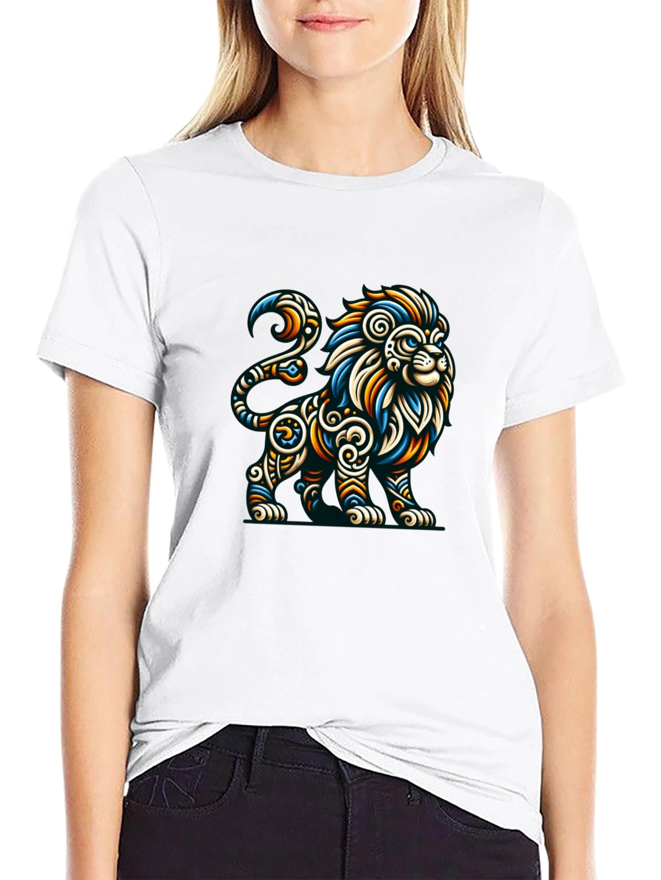 Lion Graphic Tee - Mens Black T-Shirt