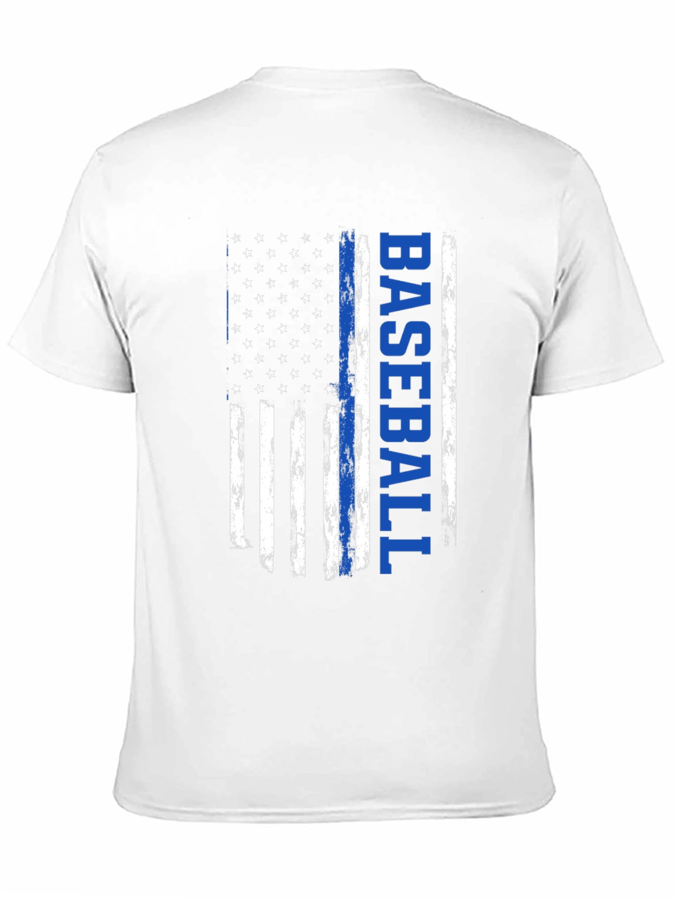 Baseball American Flag Graphic T-Shirt