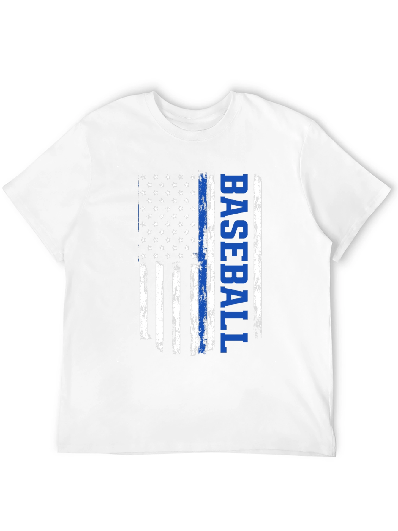 Baseball American Flag Graphic T-Shirt