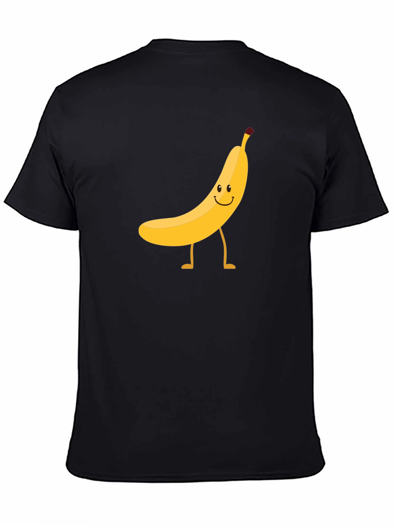 Funny Banana Graphic Tee - Black Cotton T-Shirt