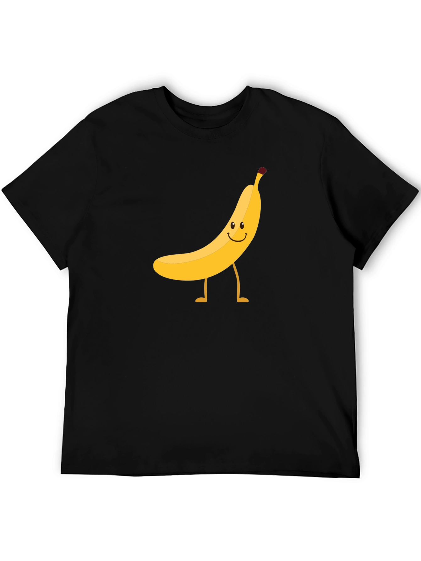 Funny Banana Graphic Tee - Black Cotton T-Shirt
