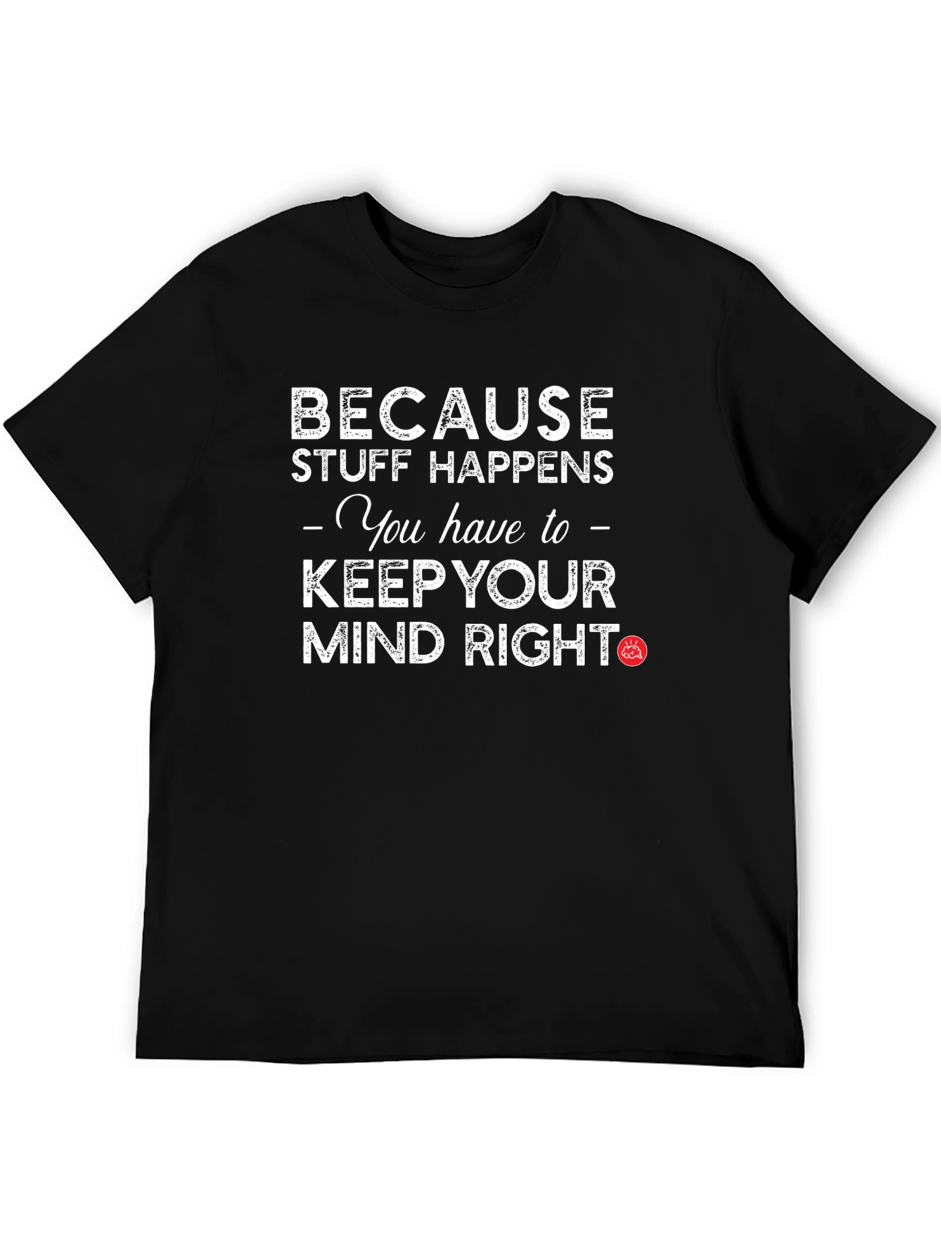 Keep Your Mind Right Graphic Tee - Black
