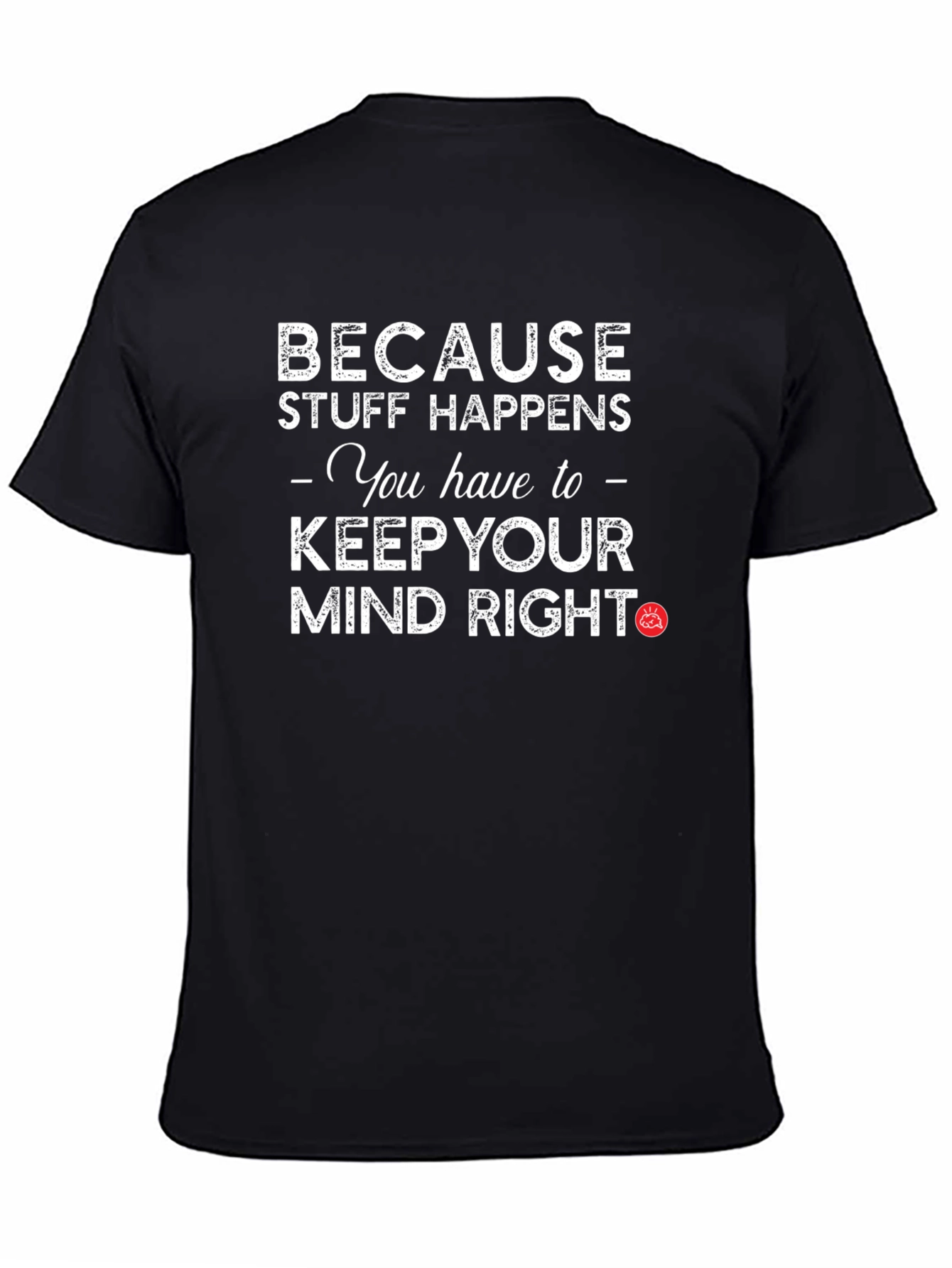 Keep Your Mind Right Graphic Tee - Black