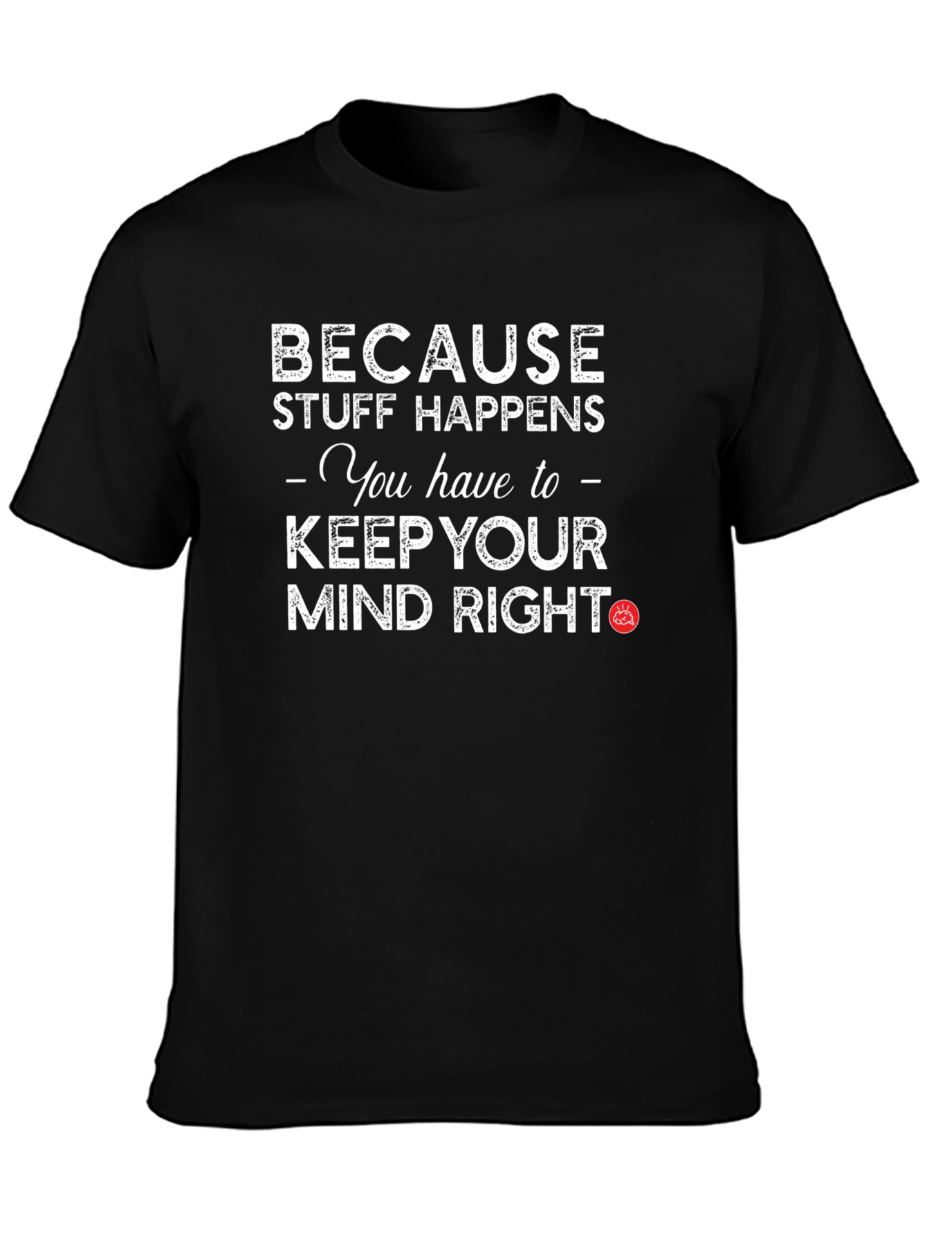 Keep Your Mind Right Graphic Tee - Black
