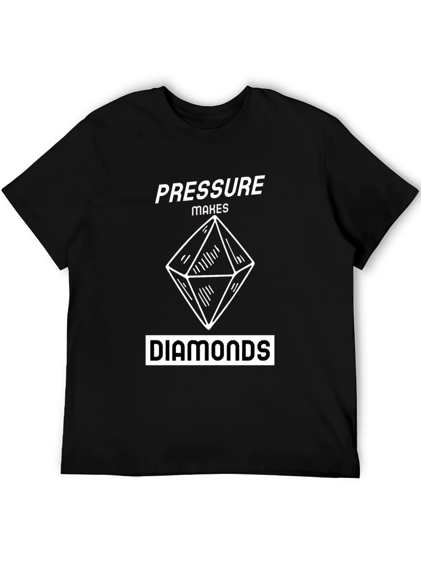 Pressure Makes Diamonds Graphic T-Shirt - Black