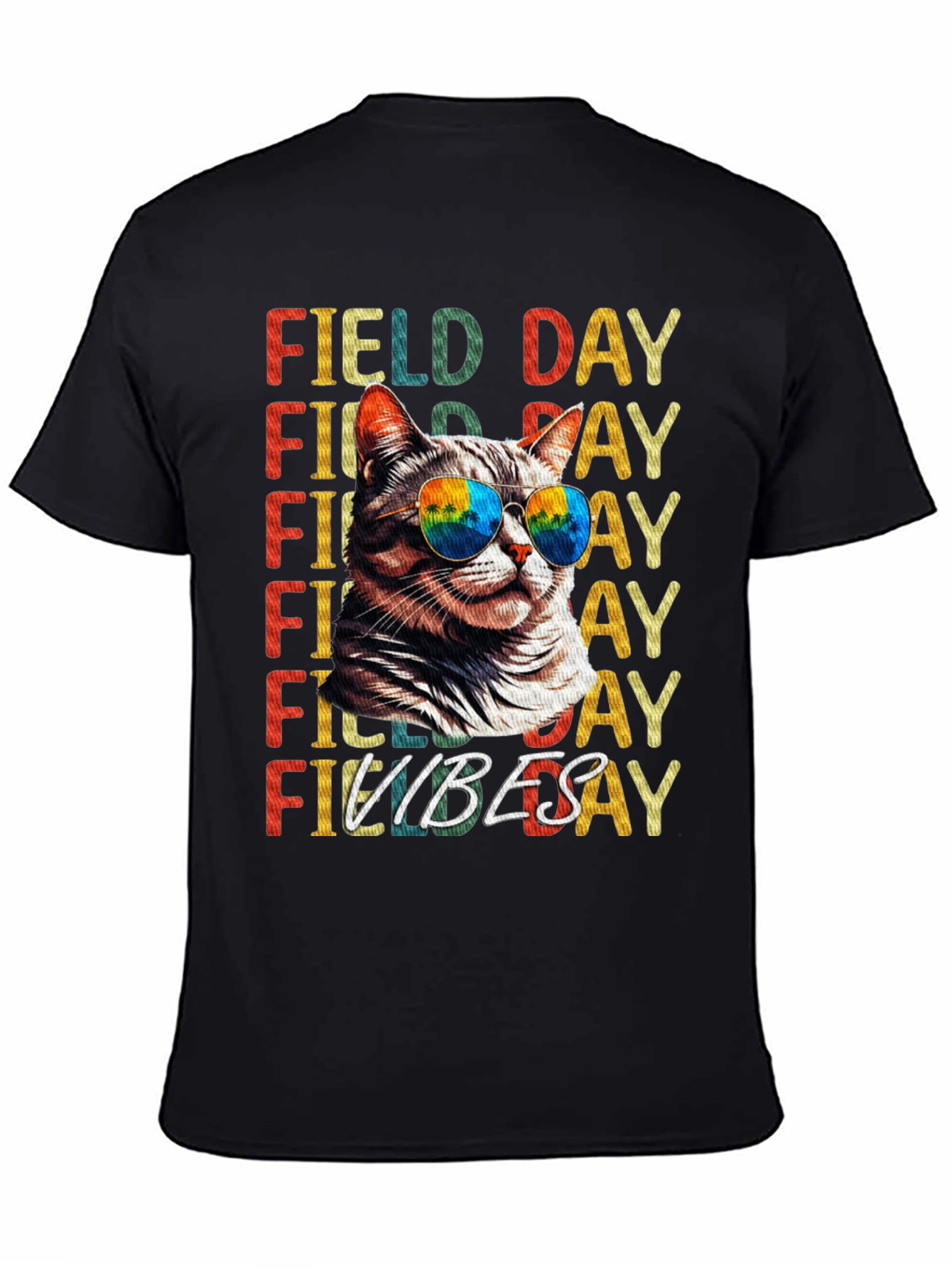 Field Day Vibes Cat T-Shirt