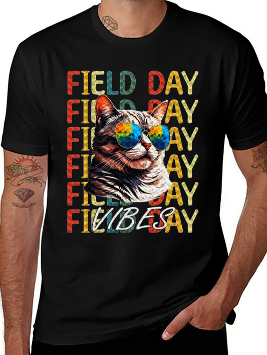 Field Day Vibes Cat T-Shirt