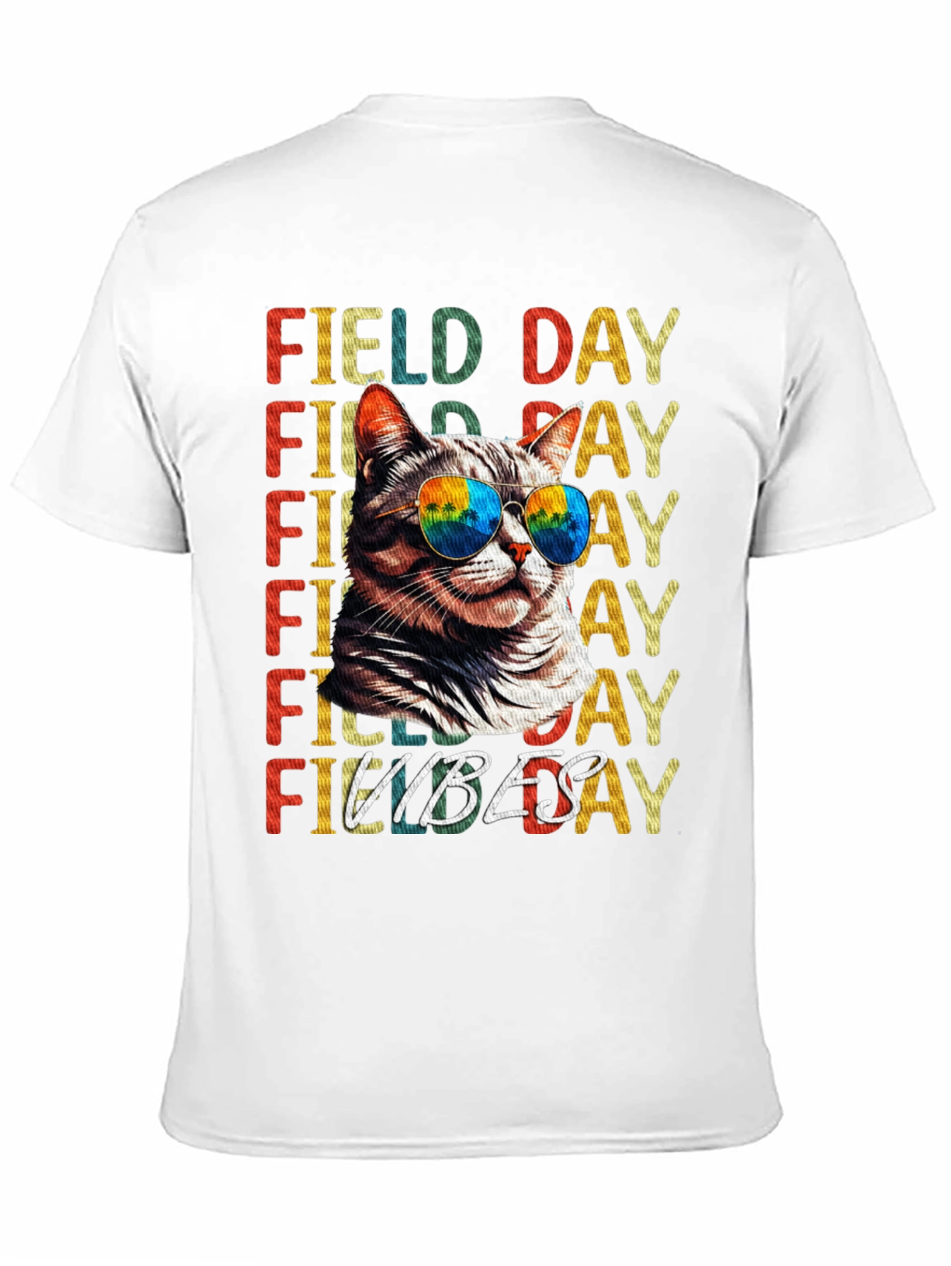 Field Day Vibes Cat T-Shirt