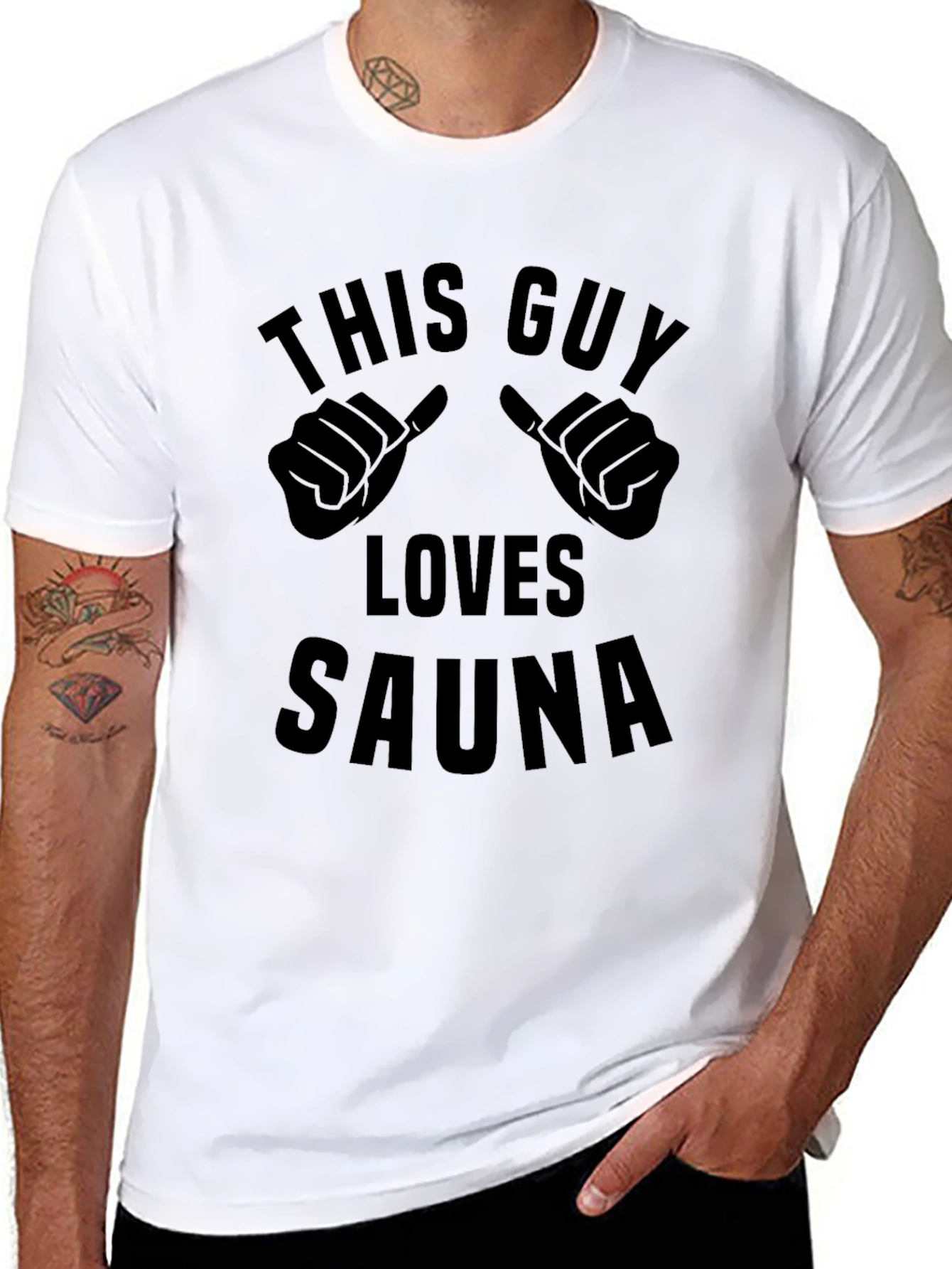 This Guy Loves Sauna Graphic Tee