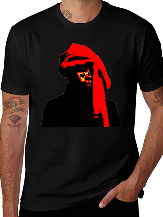 Mystic Graphic Tee - Red and Black Design