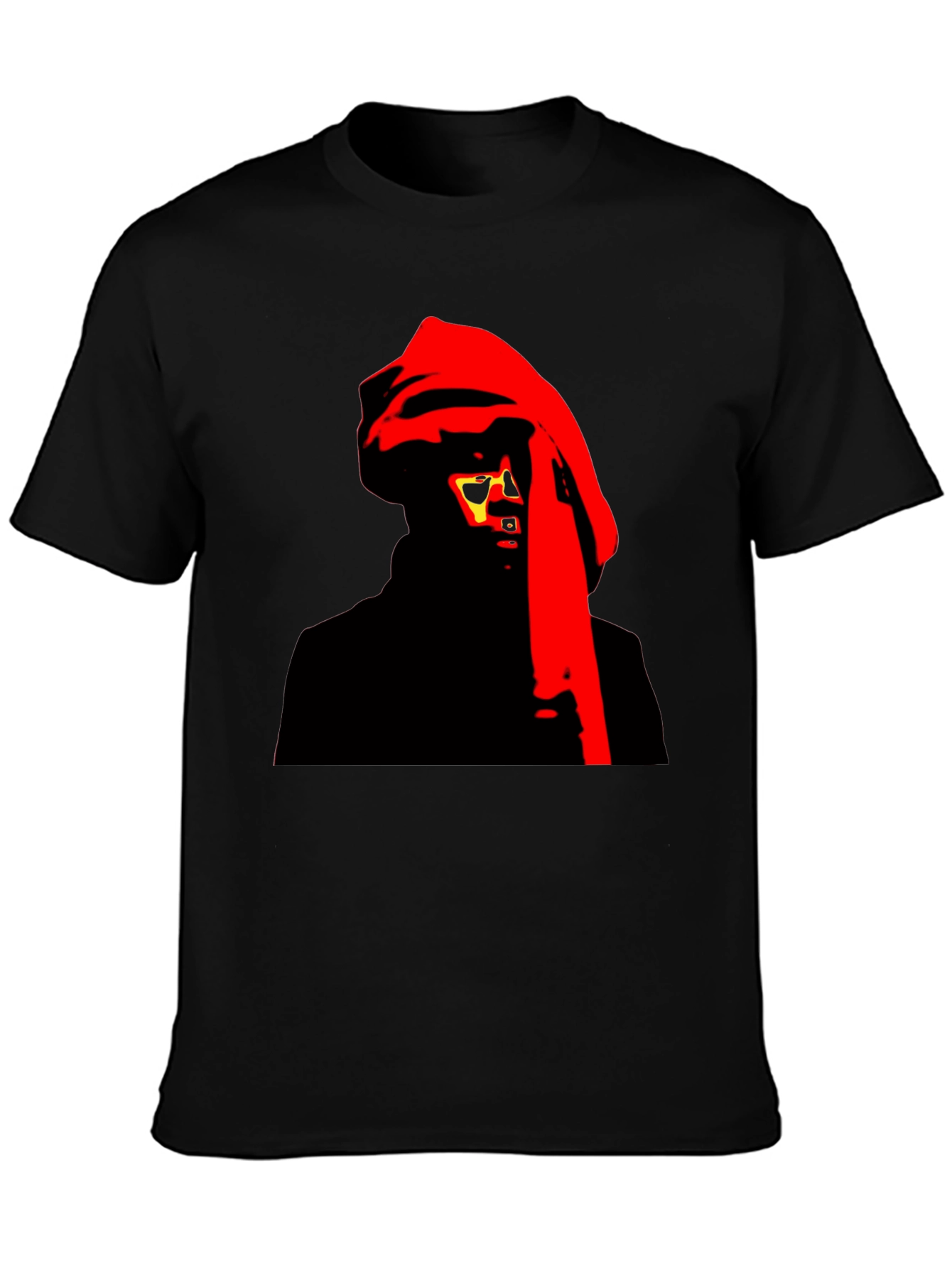 Mystic Graphic Tee - Red and Black Design