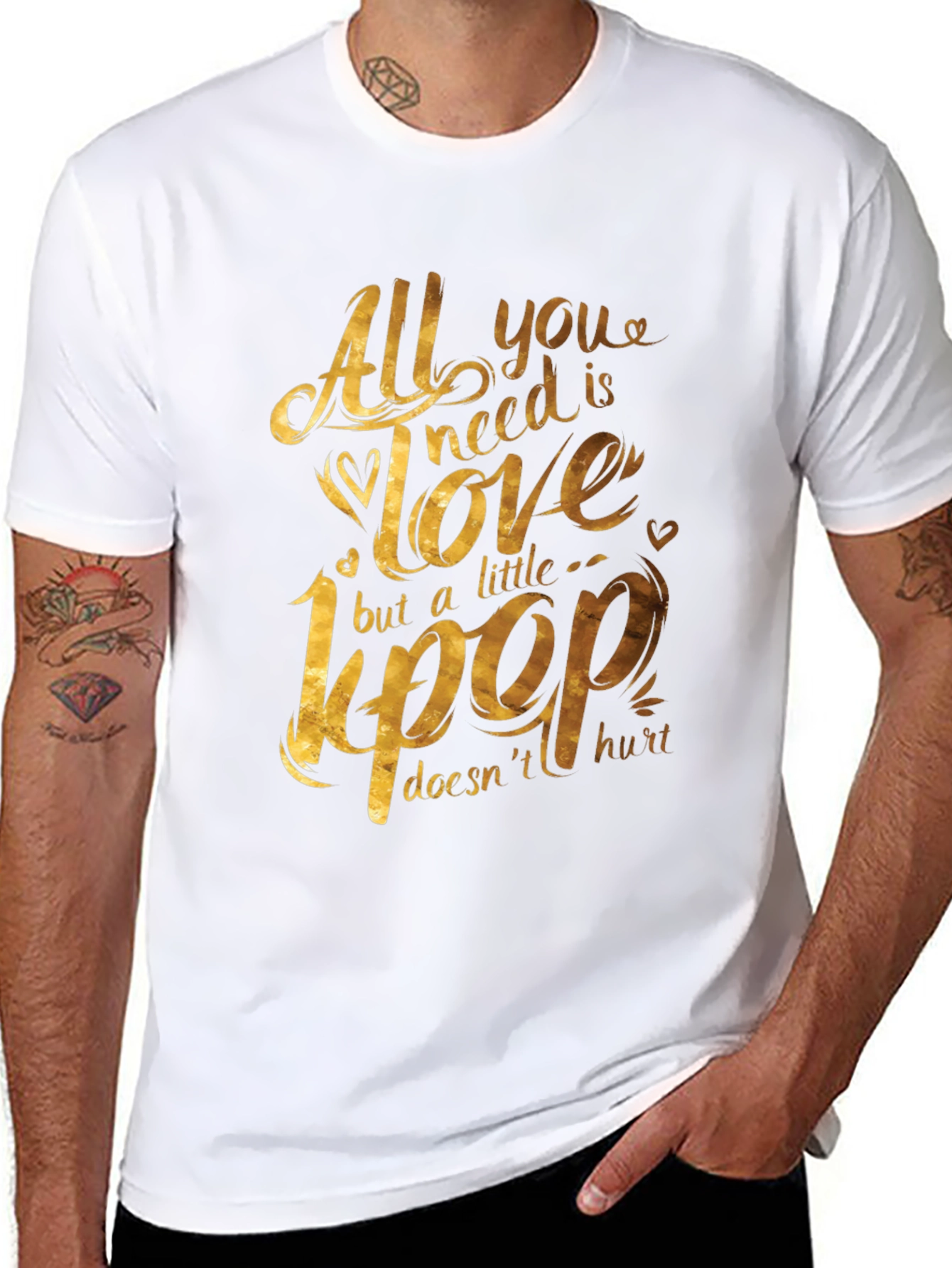 KPOP Love Graphic T-Shirt - Gildan Softstyle