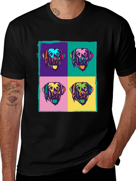 Pop Art Dog Graphic T-Shirt