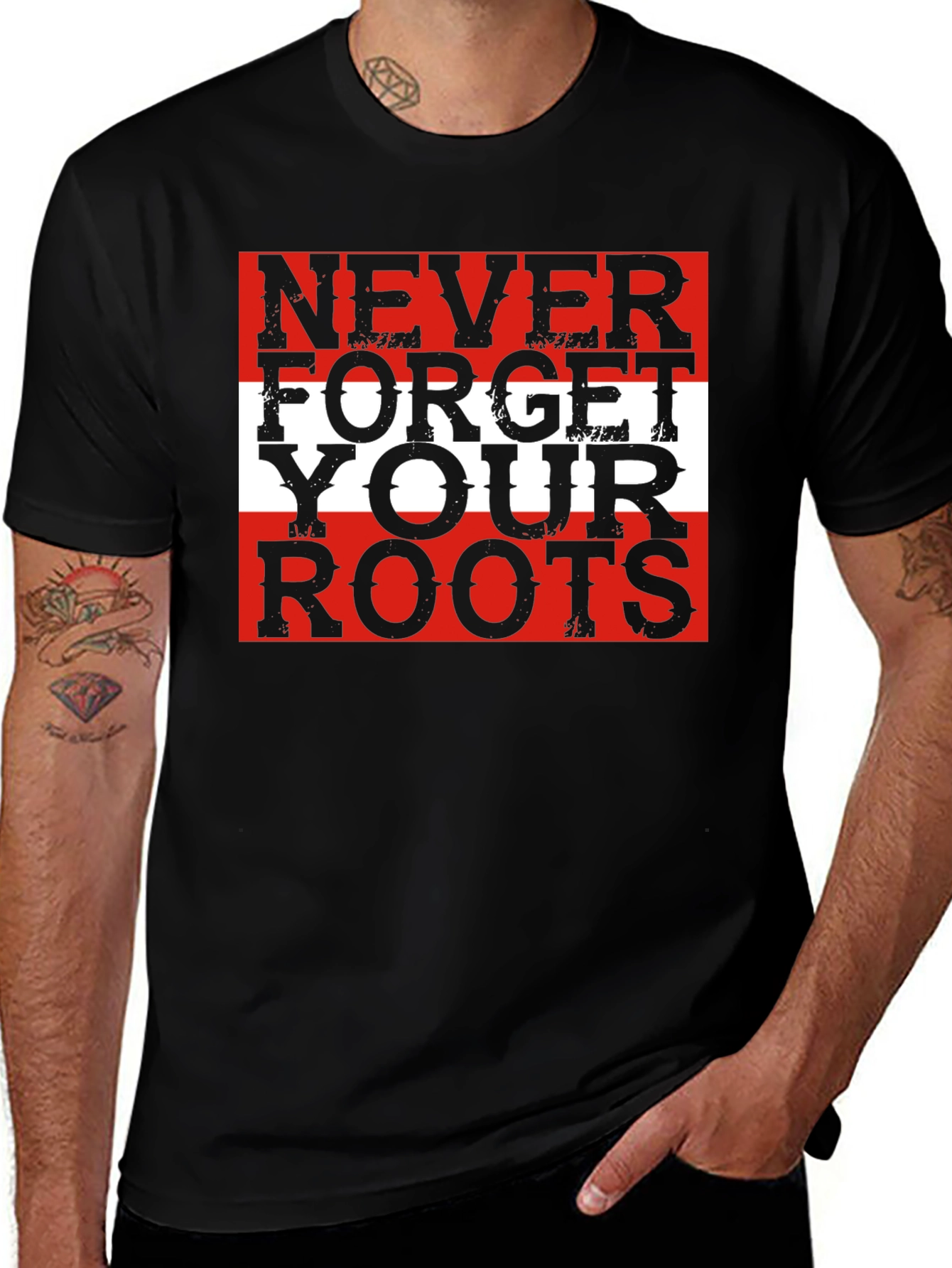 Never Forget Your Roots Graphic Tee