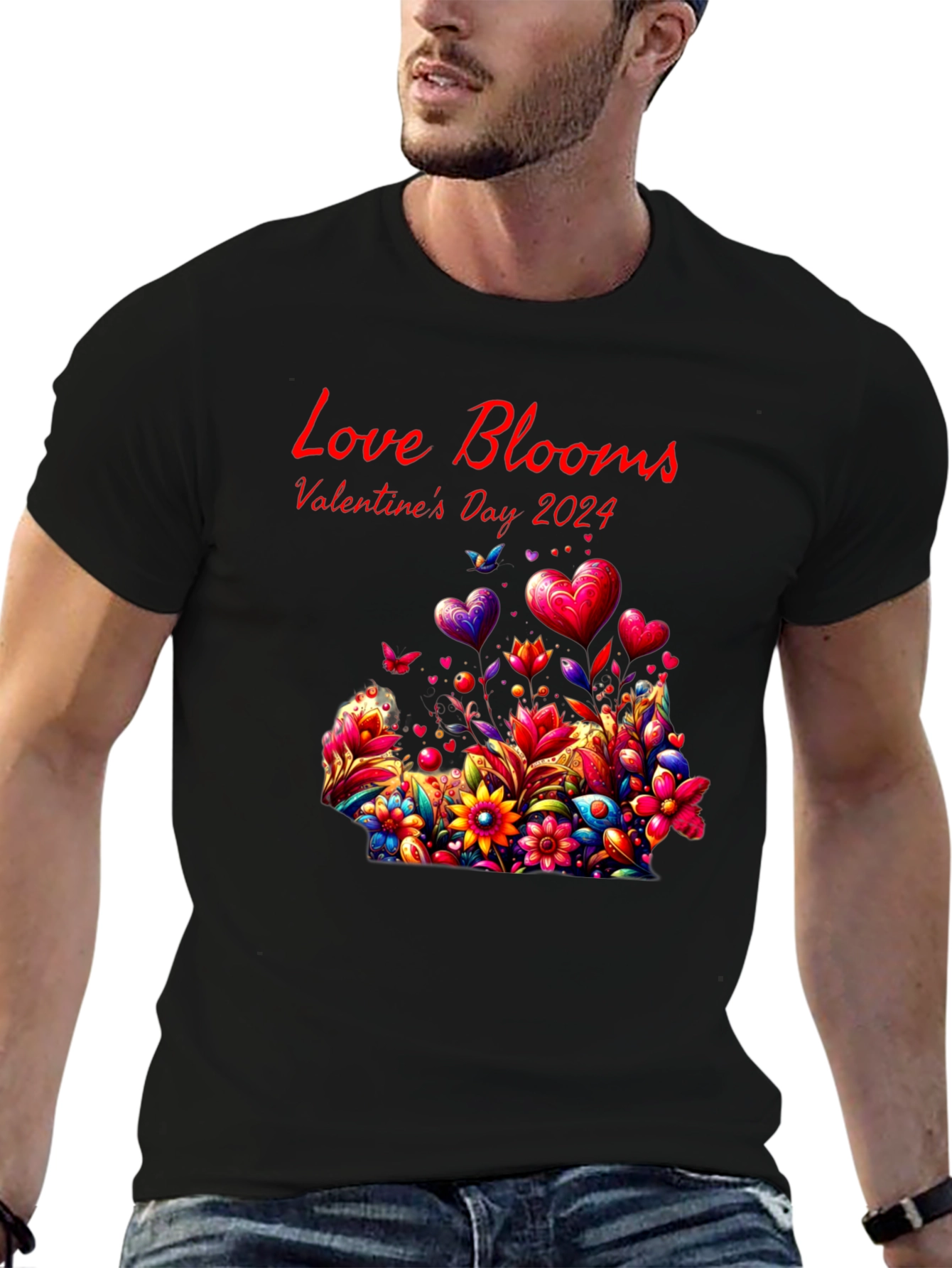 Valentines Day 2024 Love Blooms T-Shirt