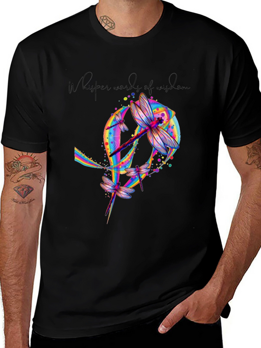 Dragonfly Whisper Words of Wisdom Graphic Tee