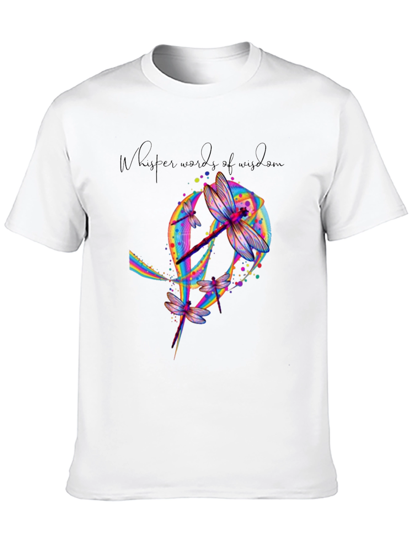 Dragonfly Whisper Words of Wisdom Graphic Tee