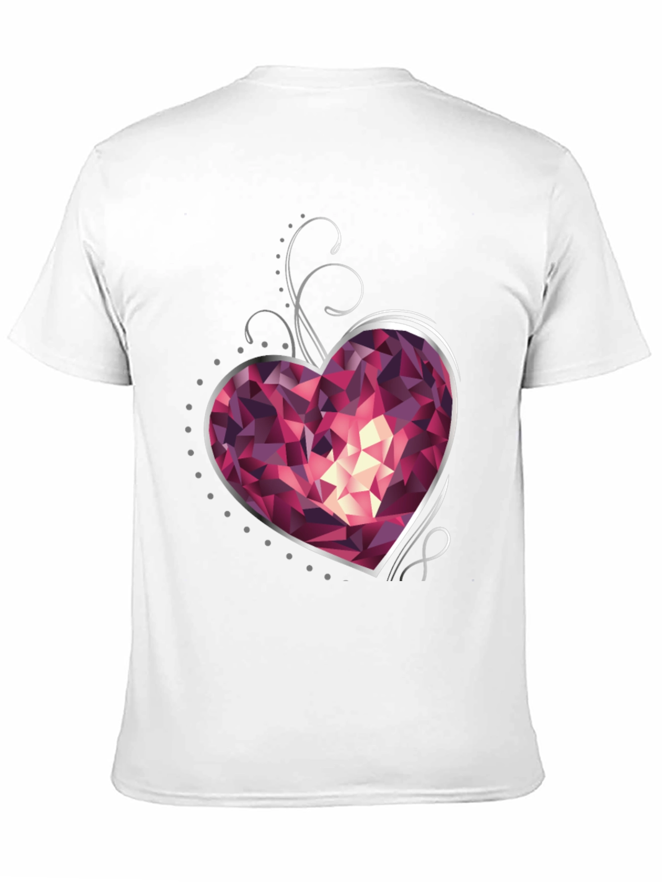 Gemstone Heart Graphic T-Shirt - Stylish & Unique Design