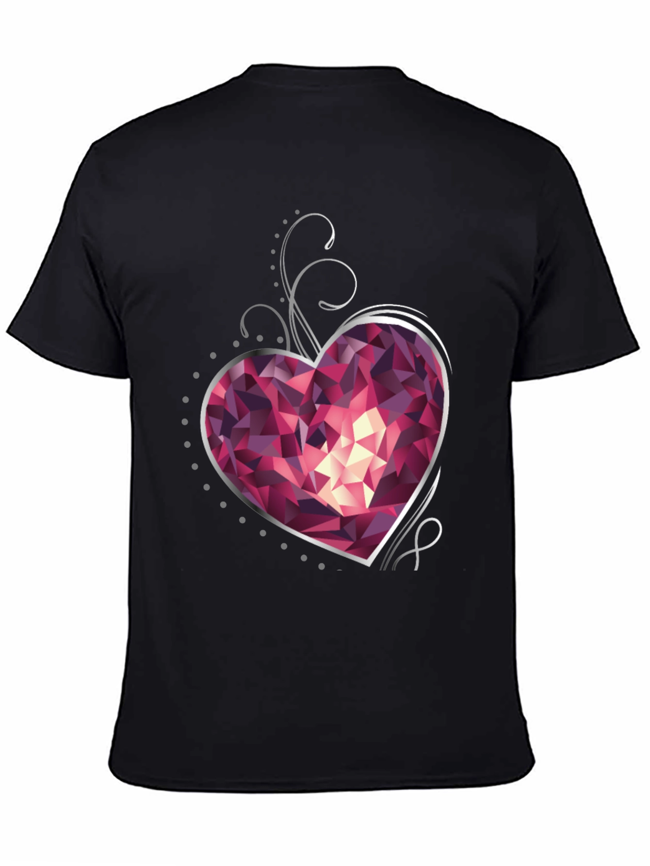Gemstone Heart Graphic T-Shirt - Stylish & Unique Design
