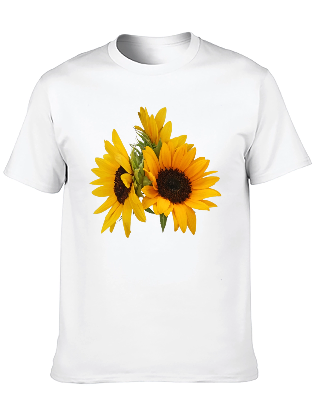 Sunflower Graphic T-Shirt - Stylish Black Tee