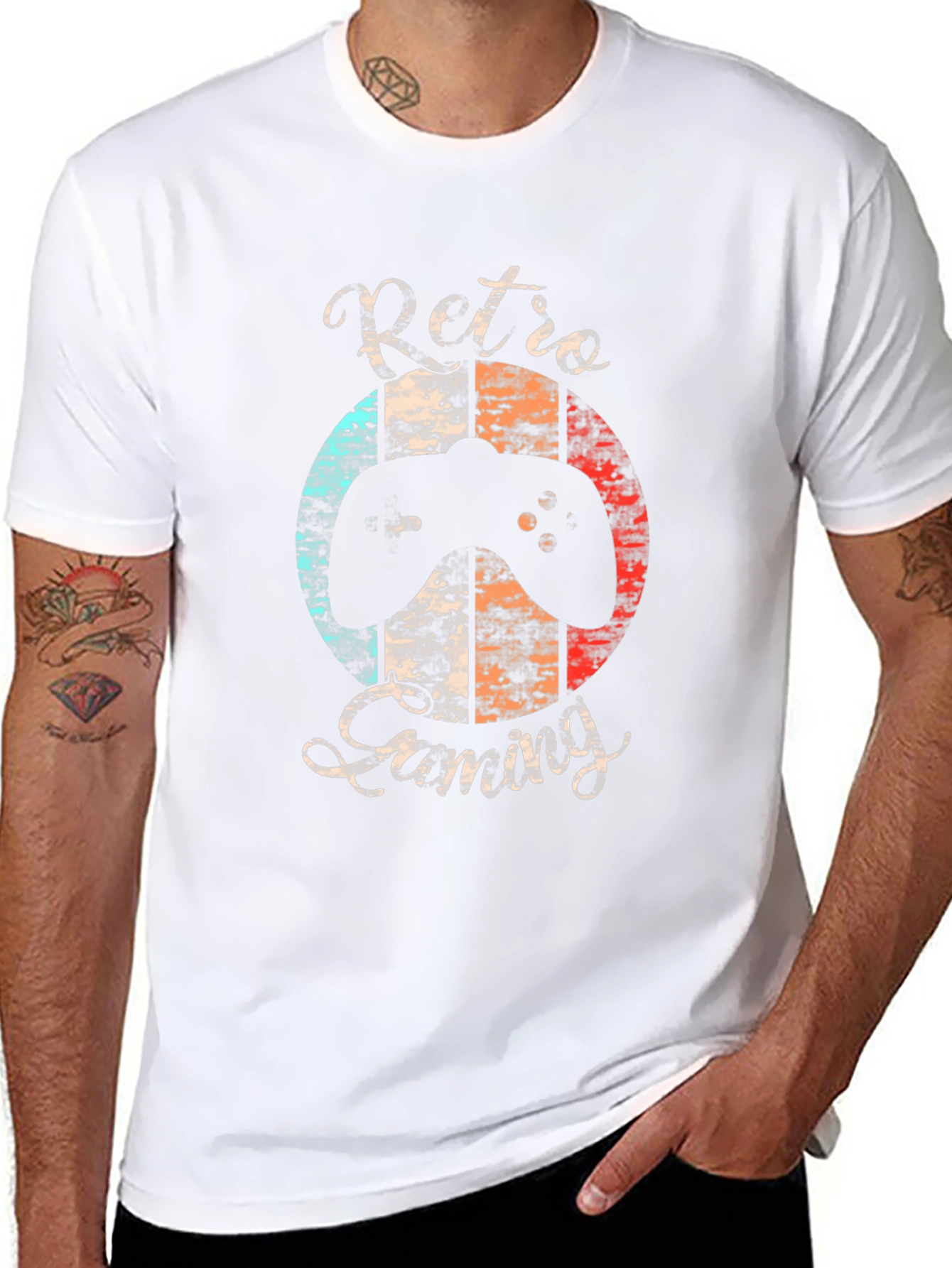 Retro Gaming Black T-Shirt for Gamers