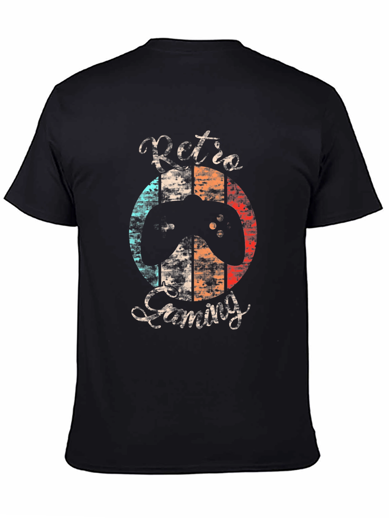 Retro Gaming Black T-Shirt for Gamers