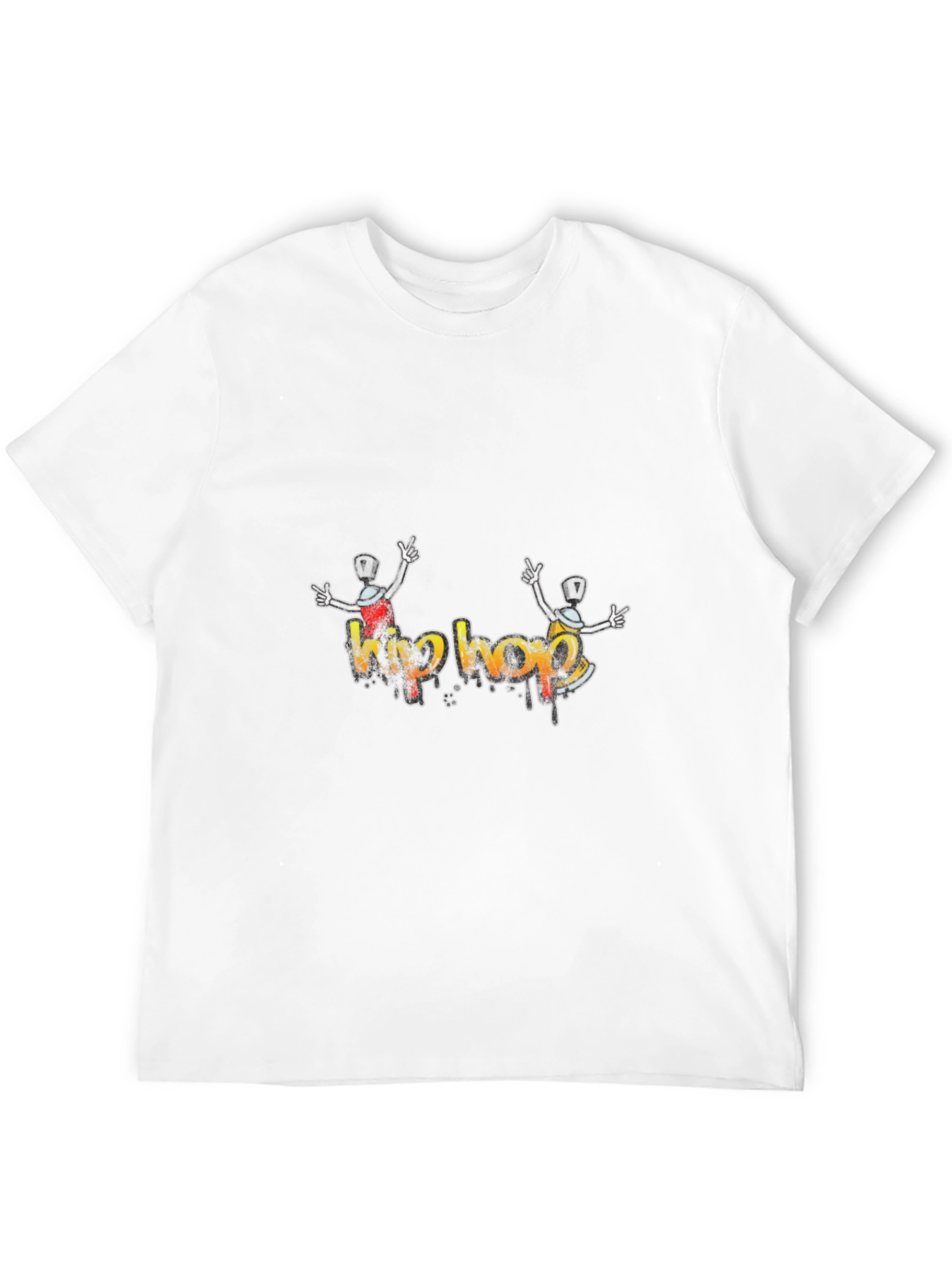 Hip Hop Graffiti Art Black T-Shirt
