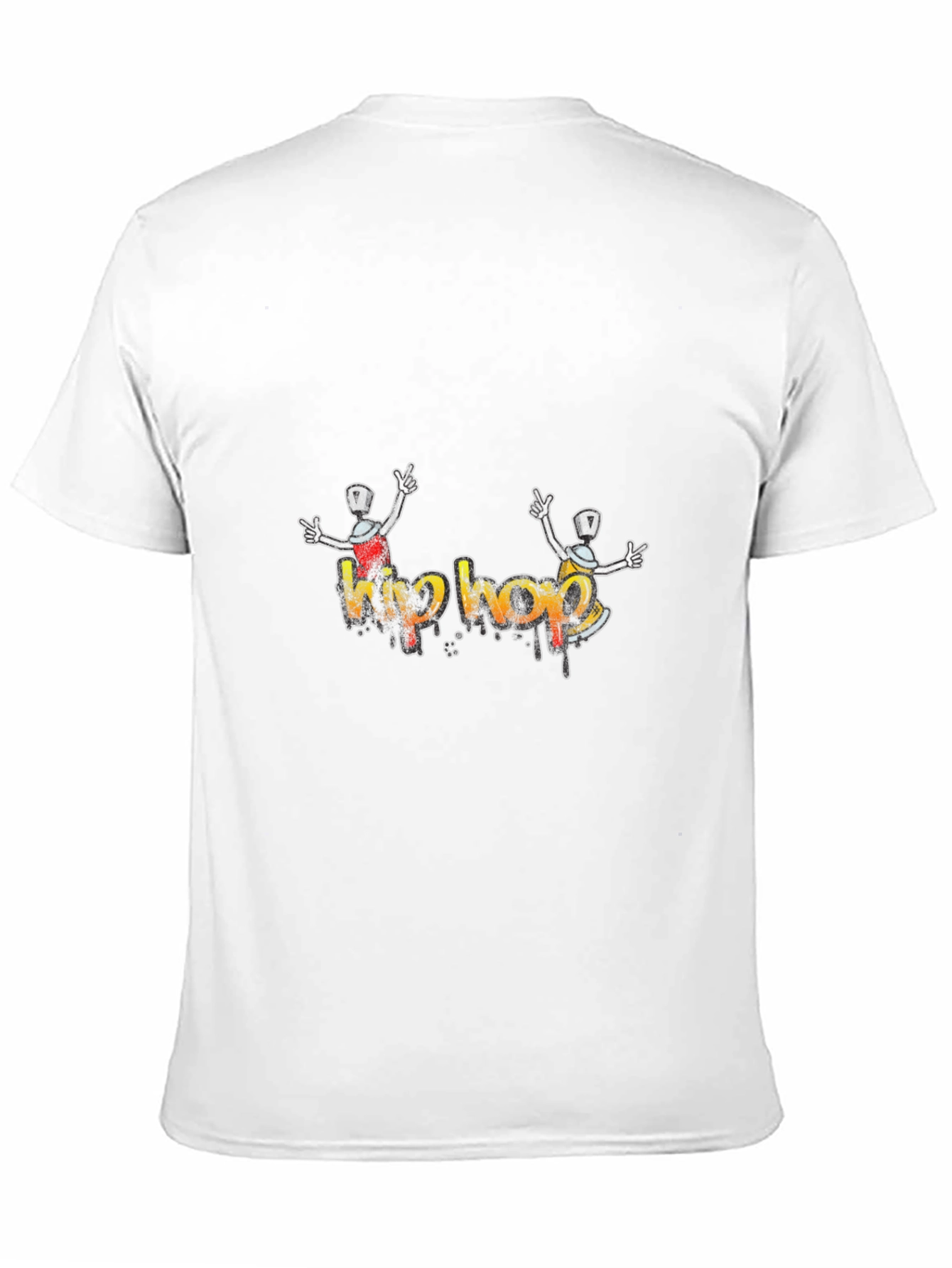 Hip Hop Graffiti Art Black T-Shirt