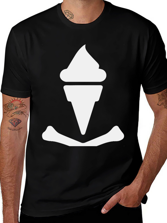 Ice Cream Anchor Graphic Tee - Black