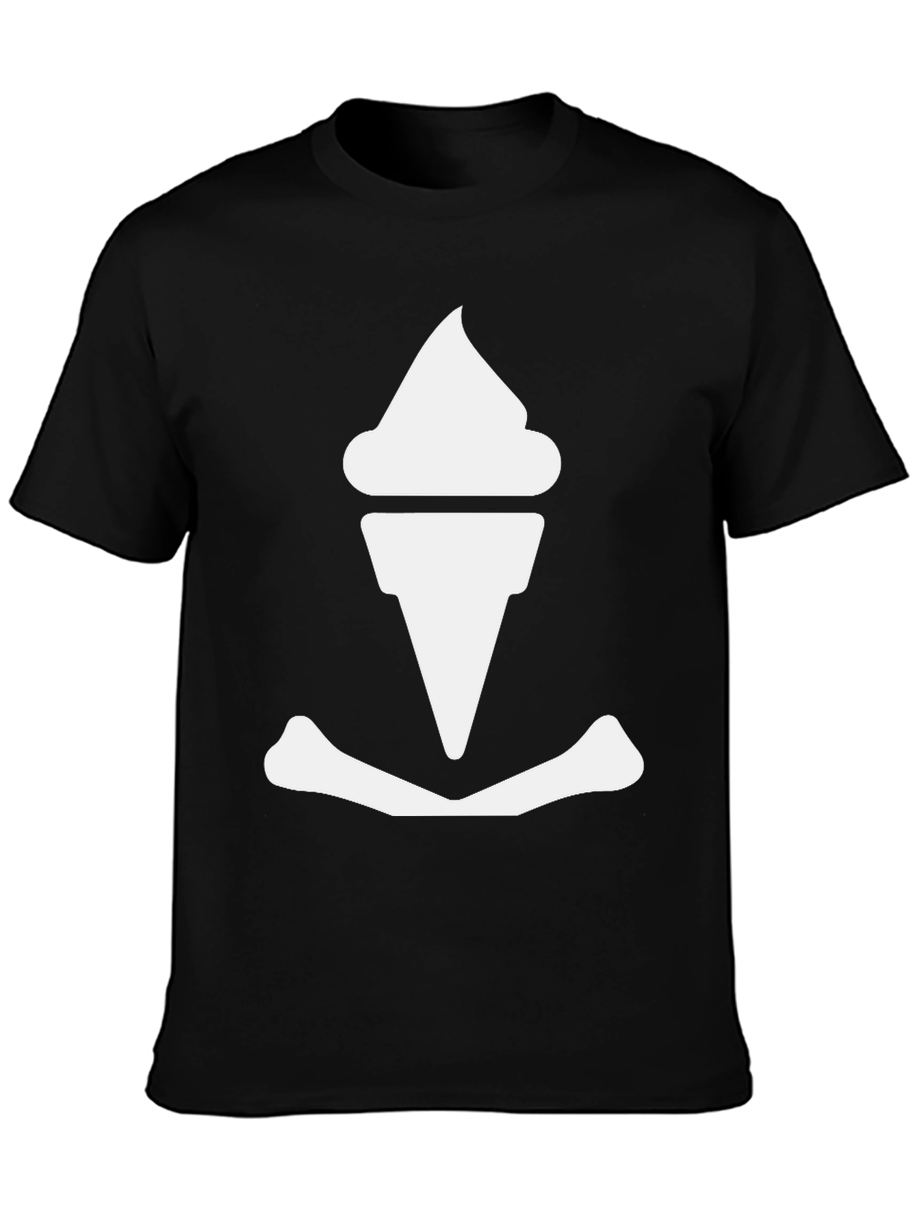 Ice Cream Anchor Graphic Tee - Black