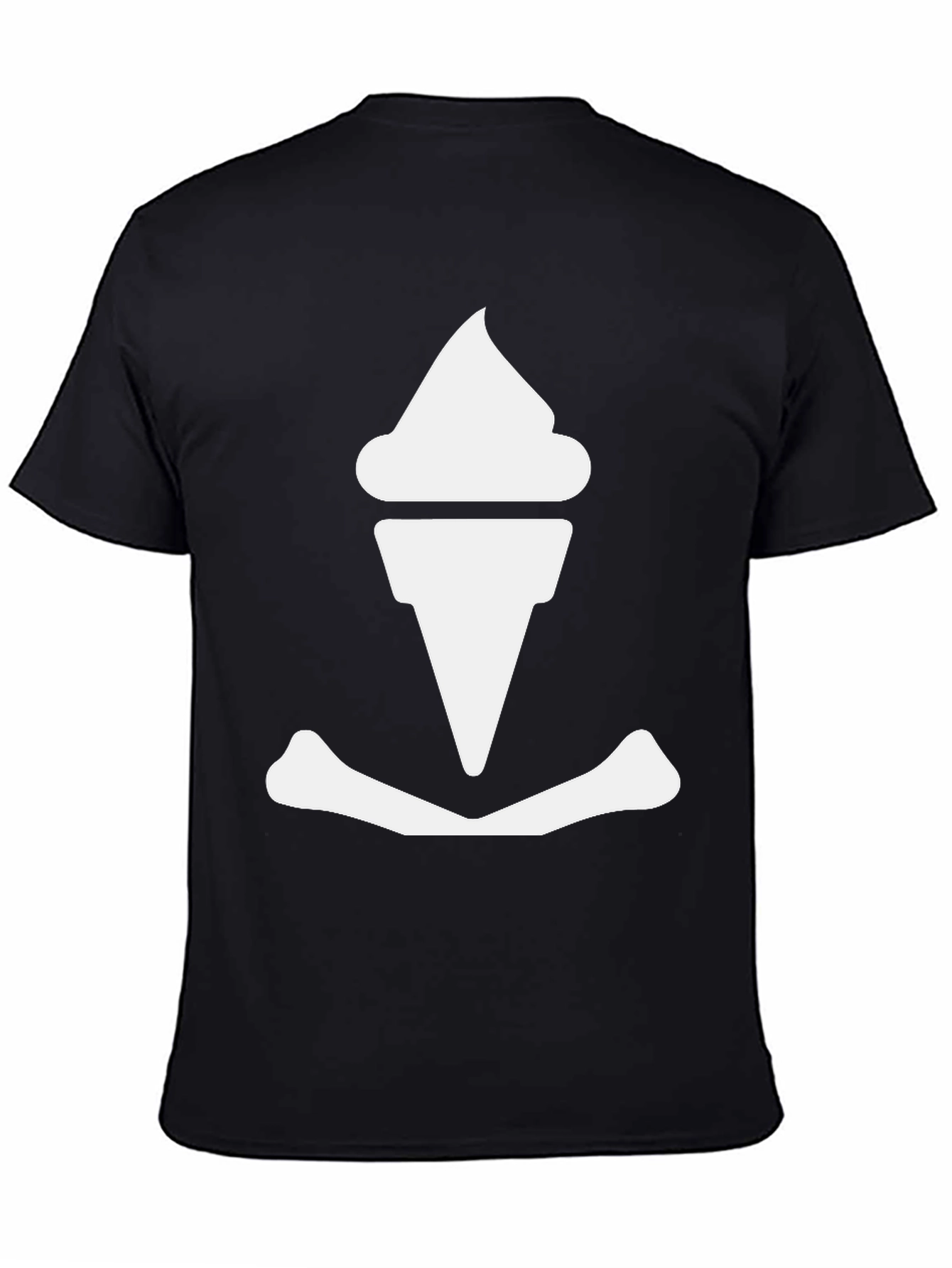 Ice Cream Anchor Graphic Tee - Black