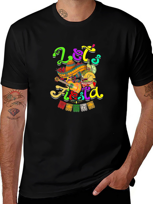 Lets Fiesta T-Shirt - Party Celebration Tee