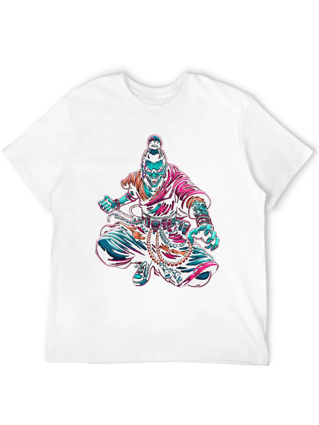 Graphic Monk Tee - Unique Art Design
