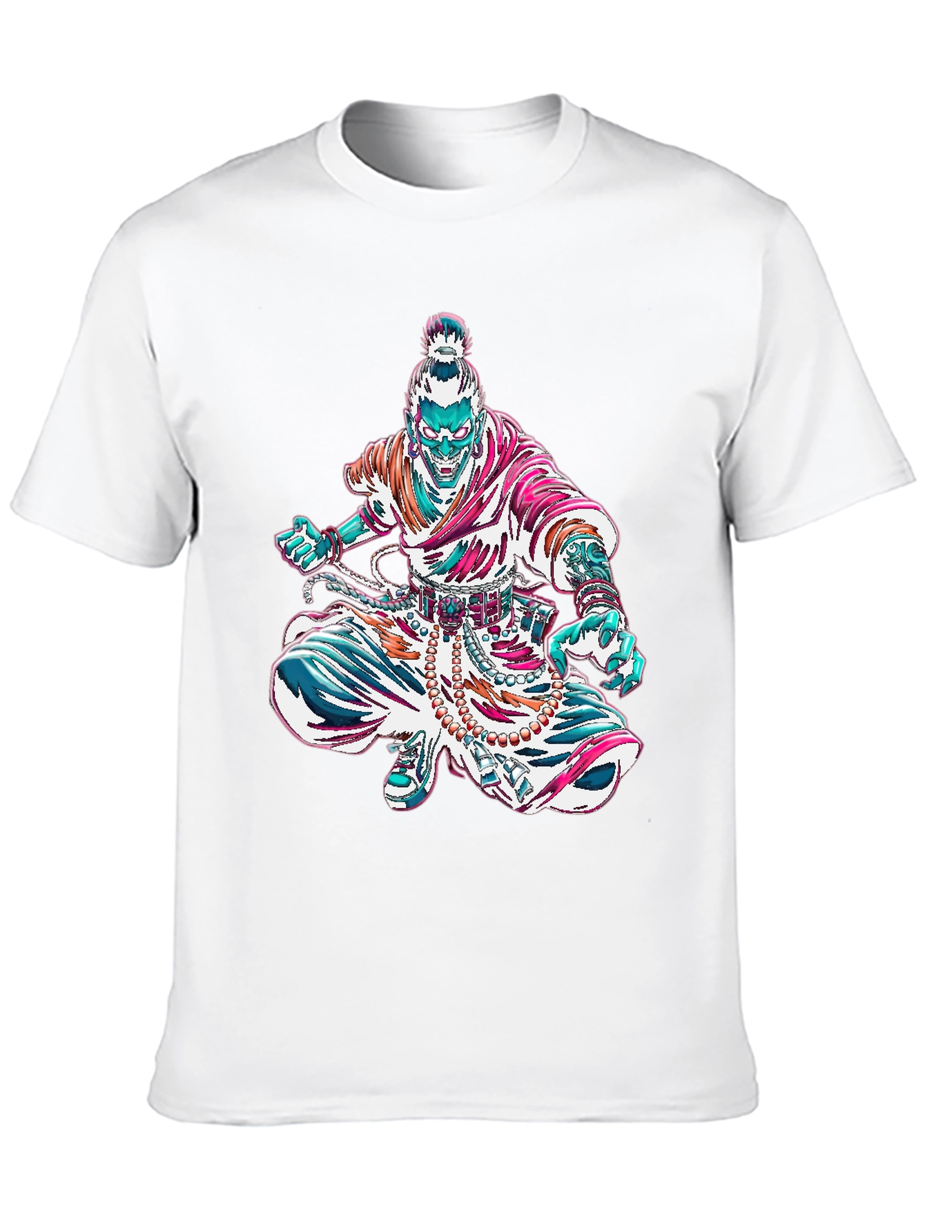 Graphic Monk Tee - Unique Art Design
