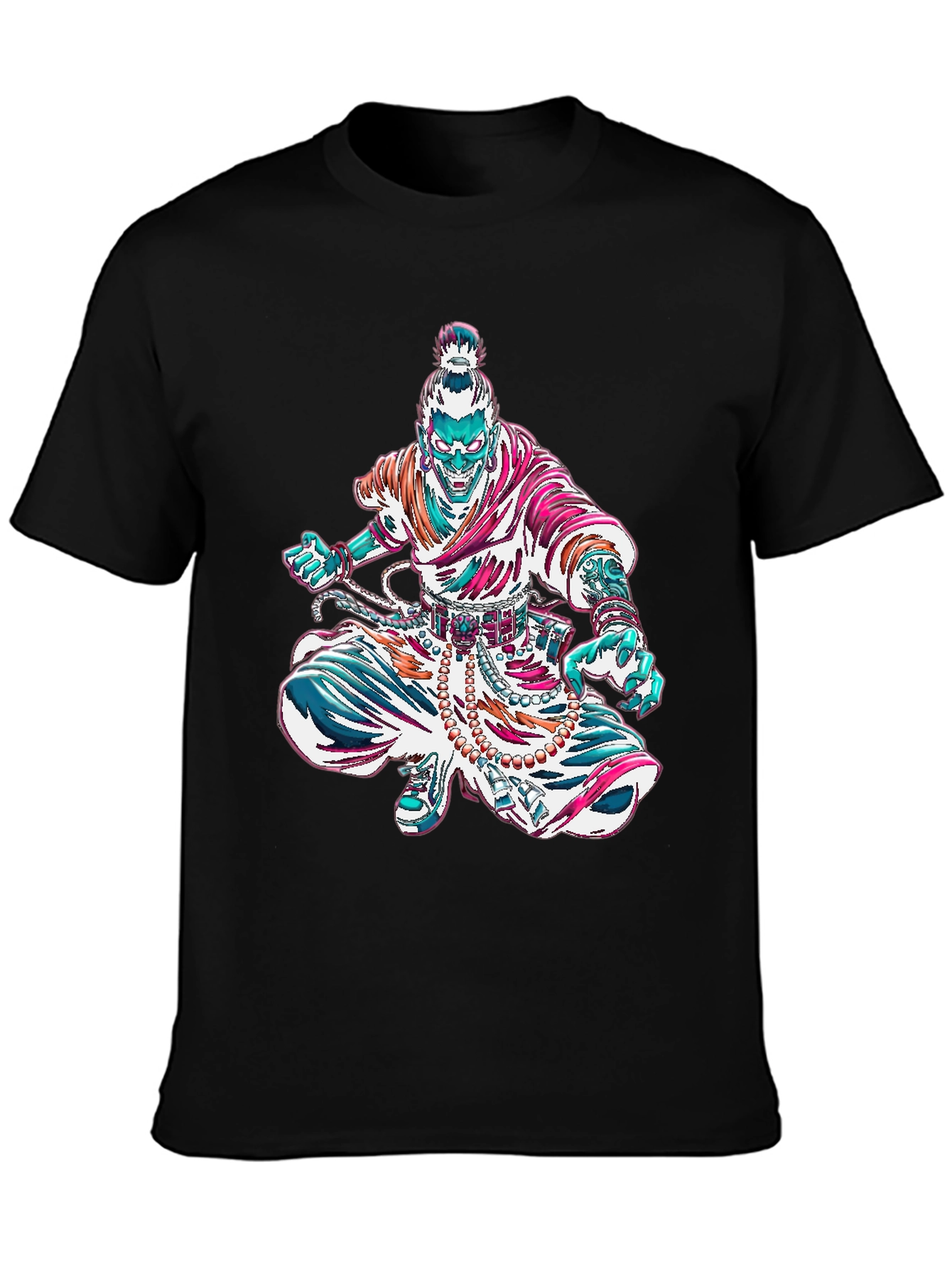 Graphic Monk Tee - Unique Art Design