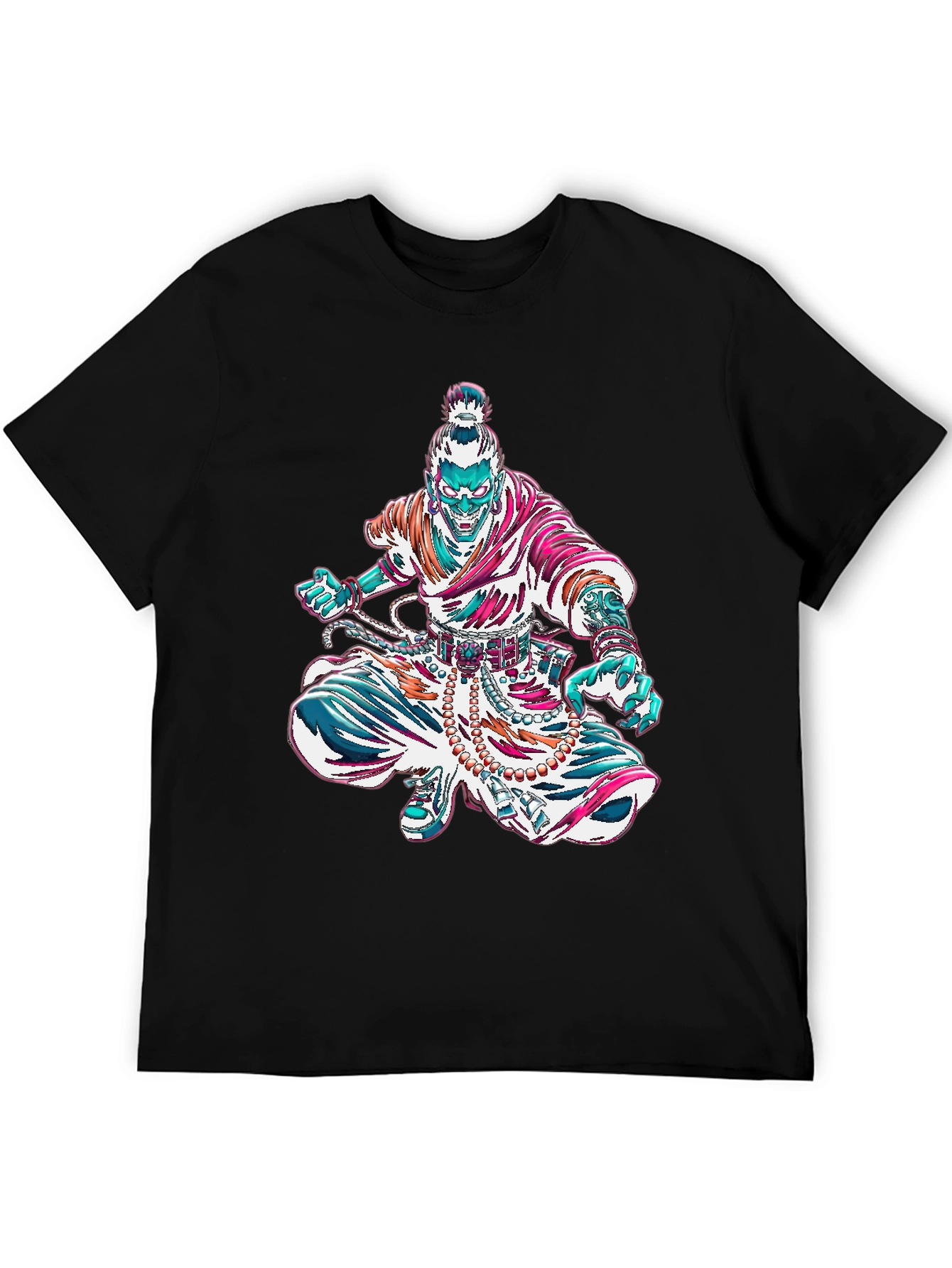 Graphic Monk Tee - Unique Art Design