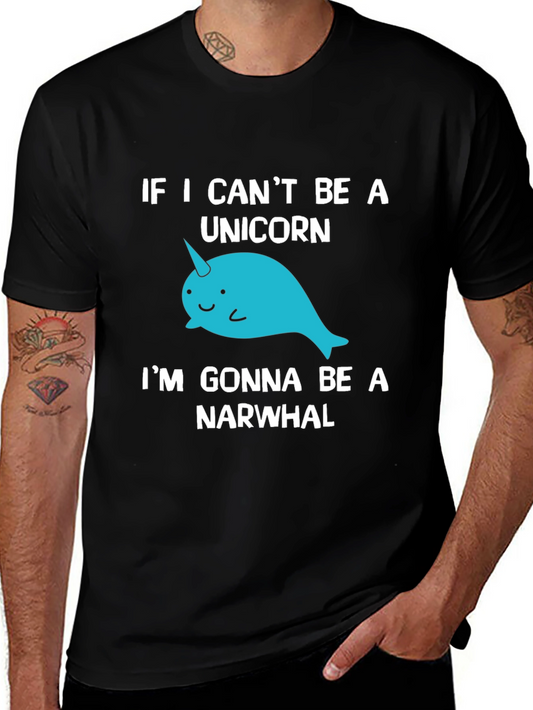 Unicorn Narwhal Graphic Tee - Funny Novelty T-Shirt