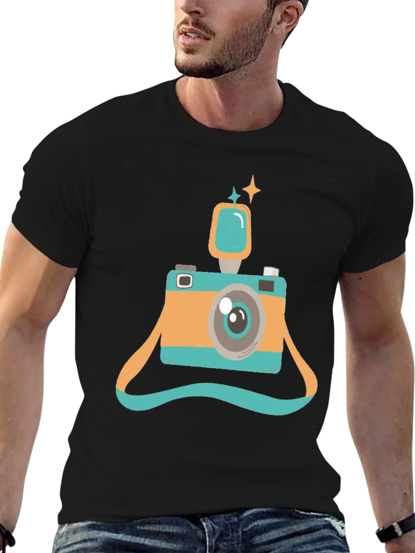 Retro Camera Graphic T-Shirt - Stylish & Unique Design