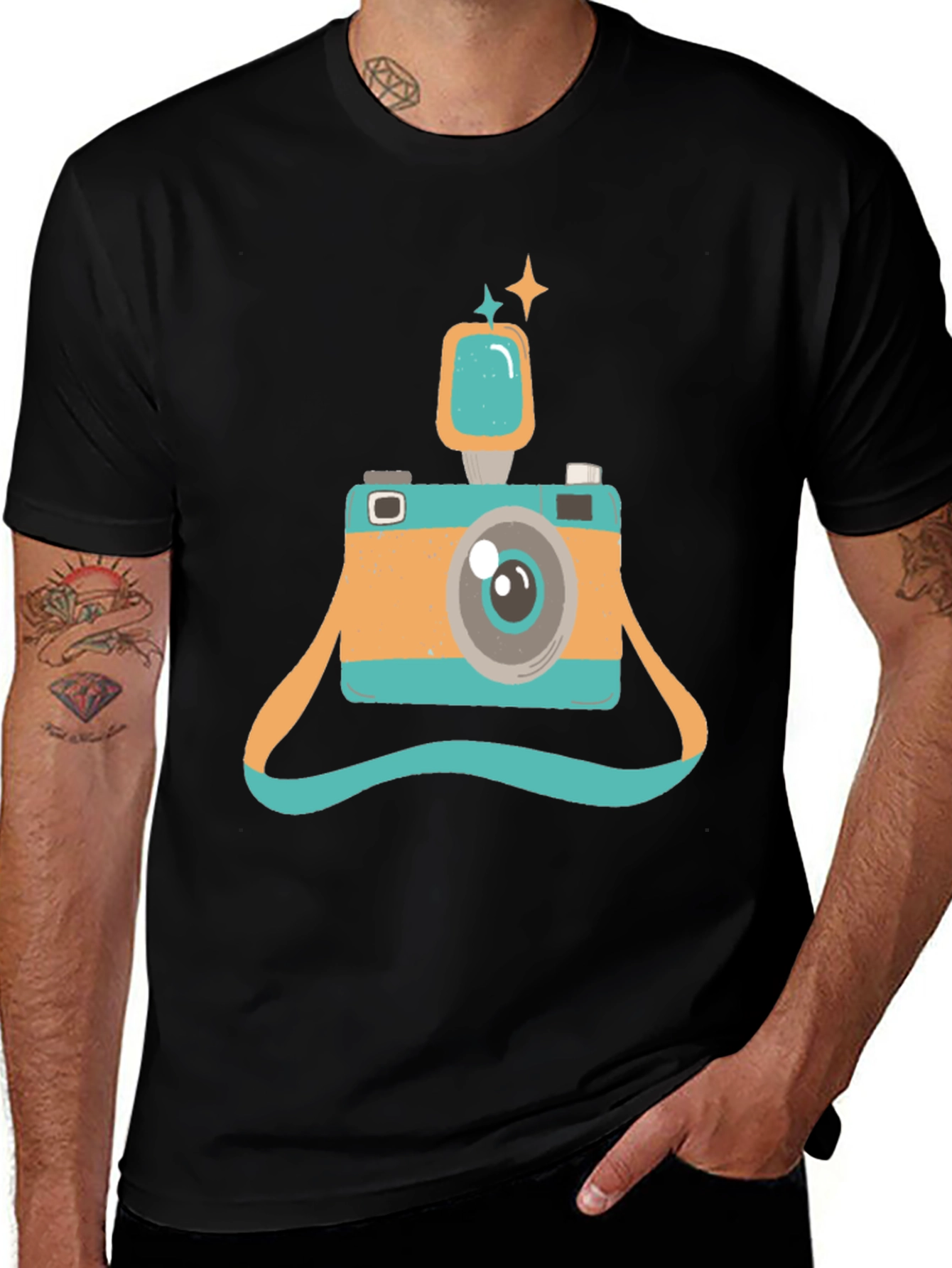 Retro Camera Graphic T-Shirt - Stylish & Unique Design