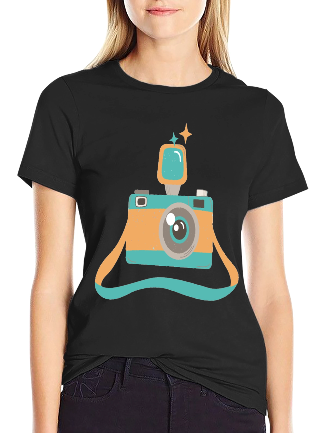 Retro Camera Graphic T-Shirt - Stylish & Unique Design