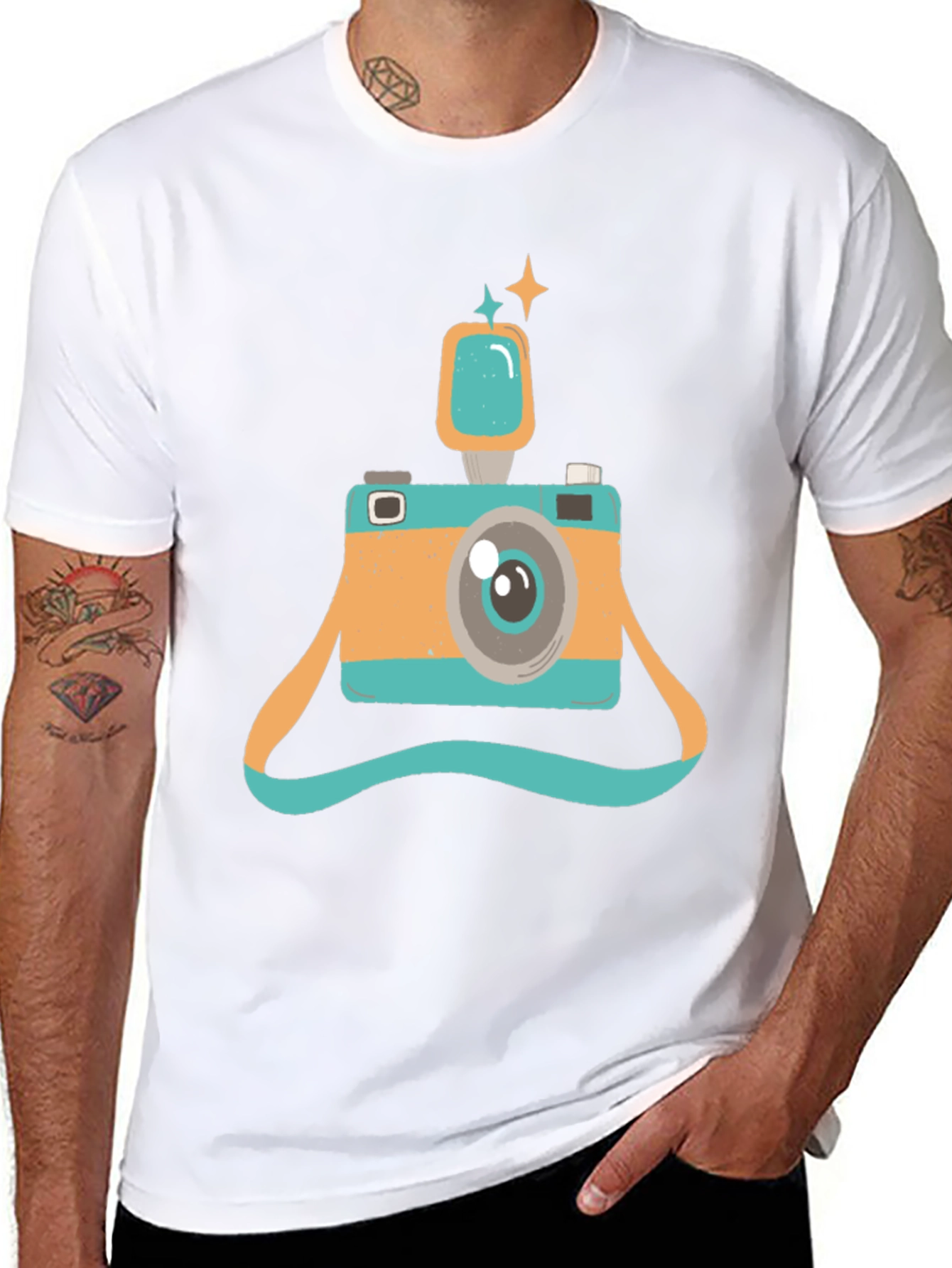 Retro Camera Graphic T-Shirt - Stylish & Unique Design
