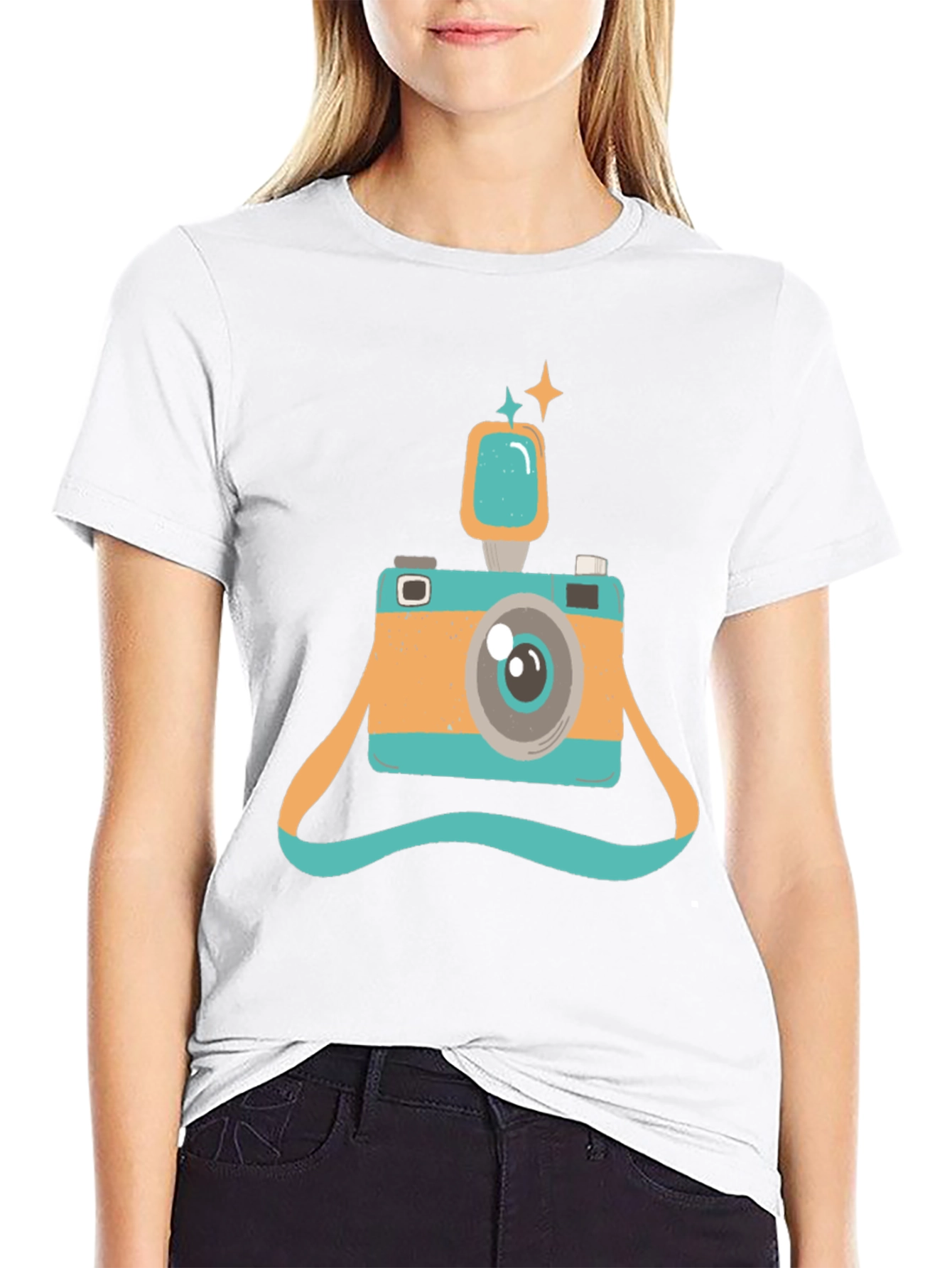 Retro Camera Graphic T-Shirt - Stylish & Unique Design